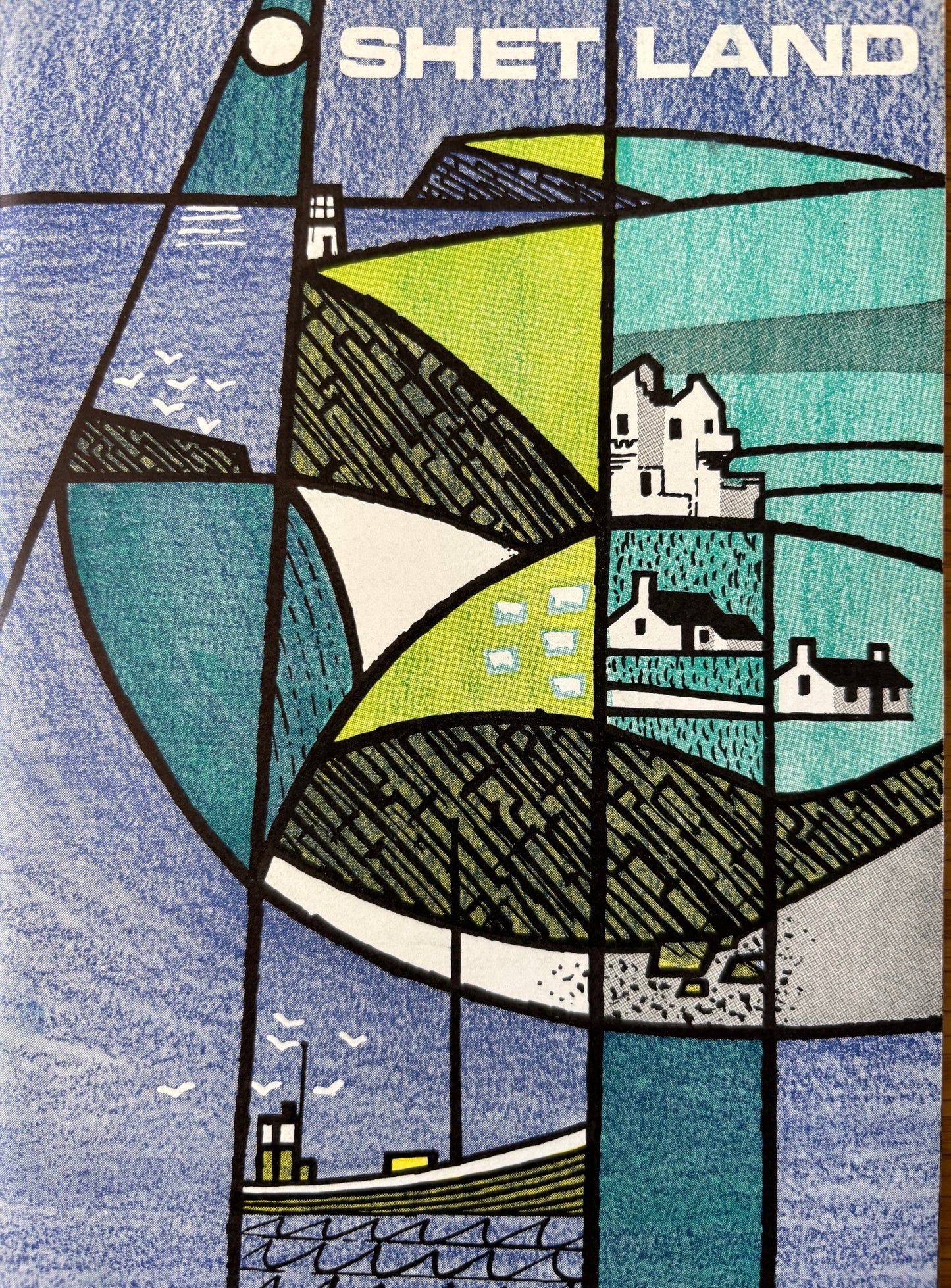 Vintage SHETLAND TOURIST GUIDE Lerwick TRAVEL Illustrated Association Lerwick