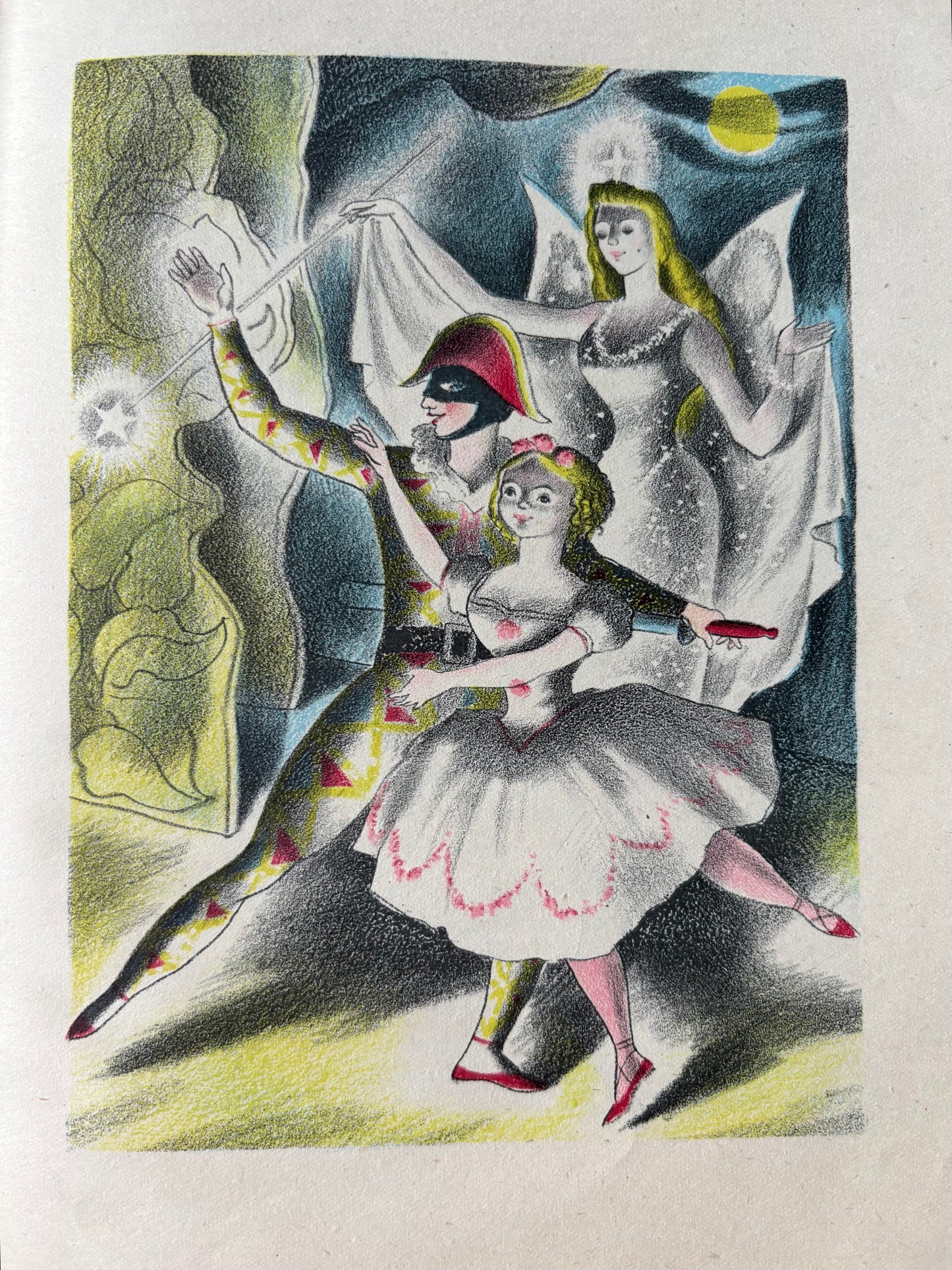 Clarke Hutton HARLEQUINADE 1943 1st Ed Chatto & Windus ILLUSTRATED Clowns Columbine