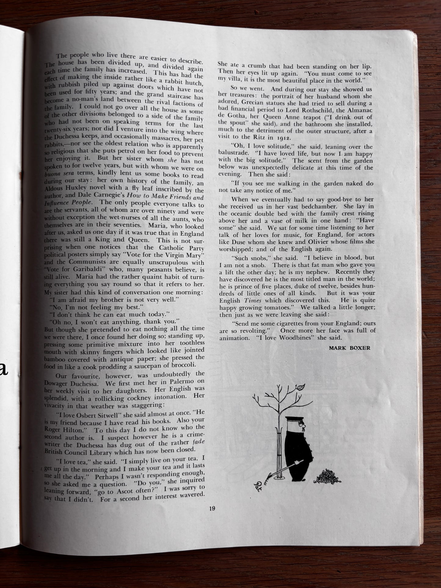 Mark Boxer THE GRANTA Cambridge University Magazine May 16th 1953 ART Illustrated