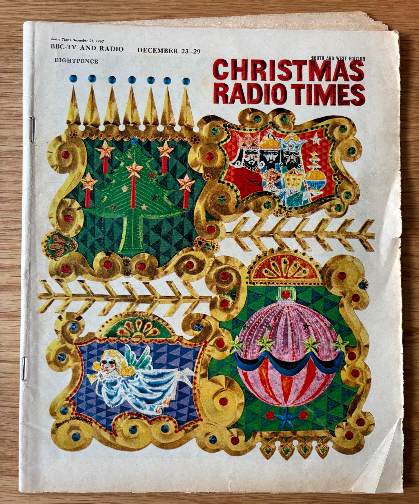 Barry Wilkinson CHRISTMAS RADIO TIMES BBC December 1967 Magazine