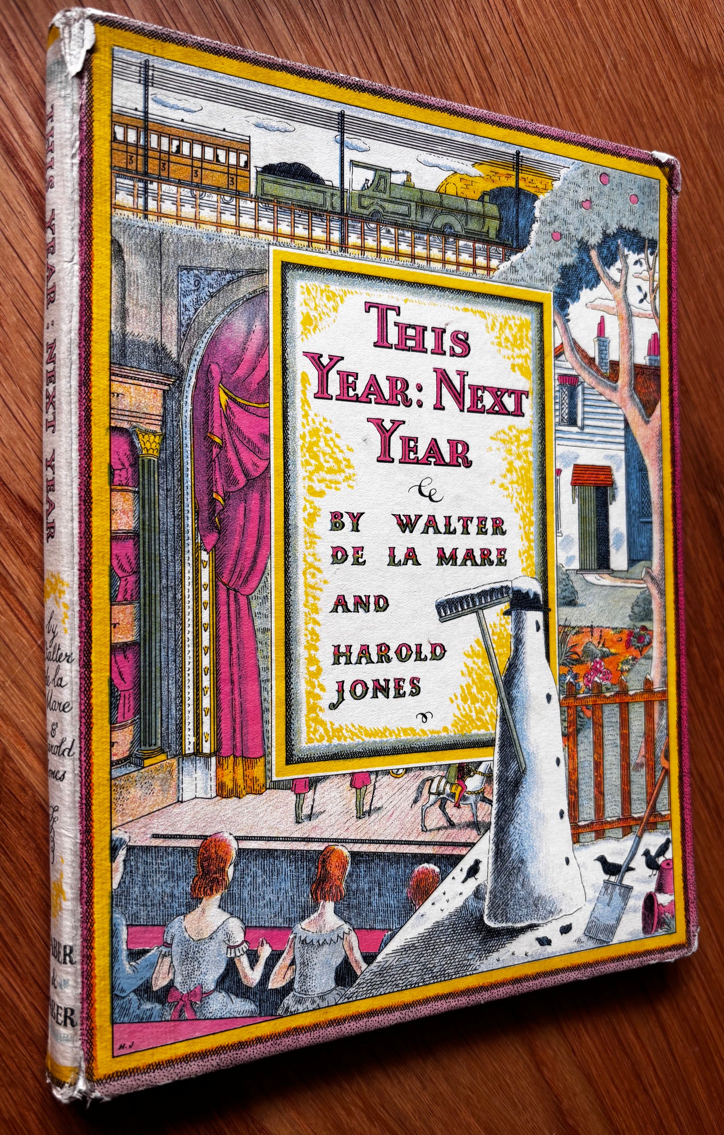 Harold Jones THIS YEAR NEXT YEAR Walter De La Mare 1st Ed DJ 1937 Illustrated