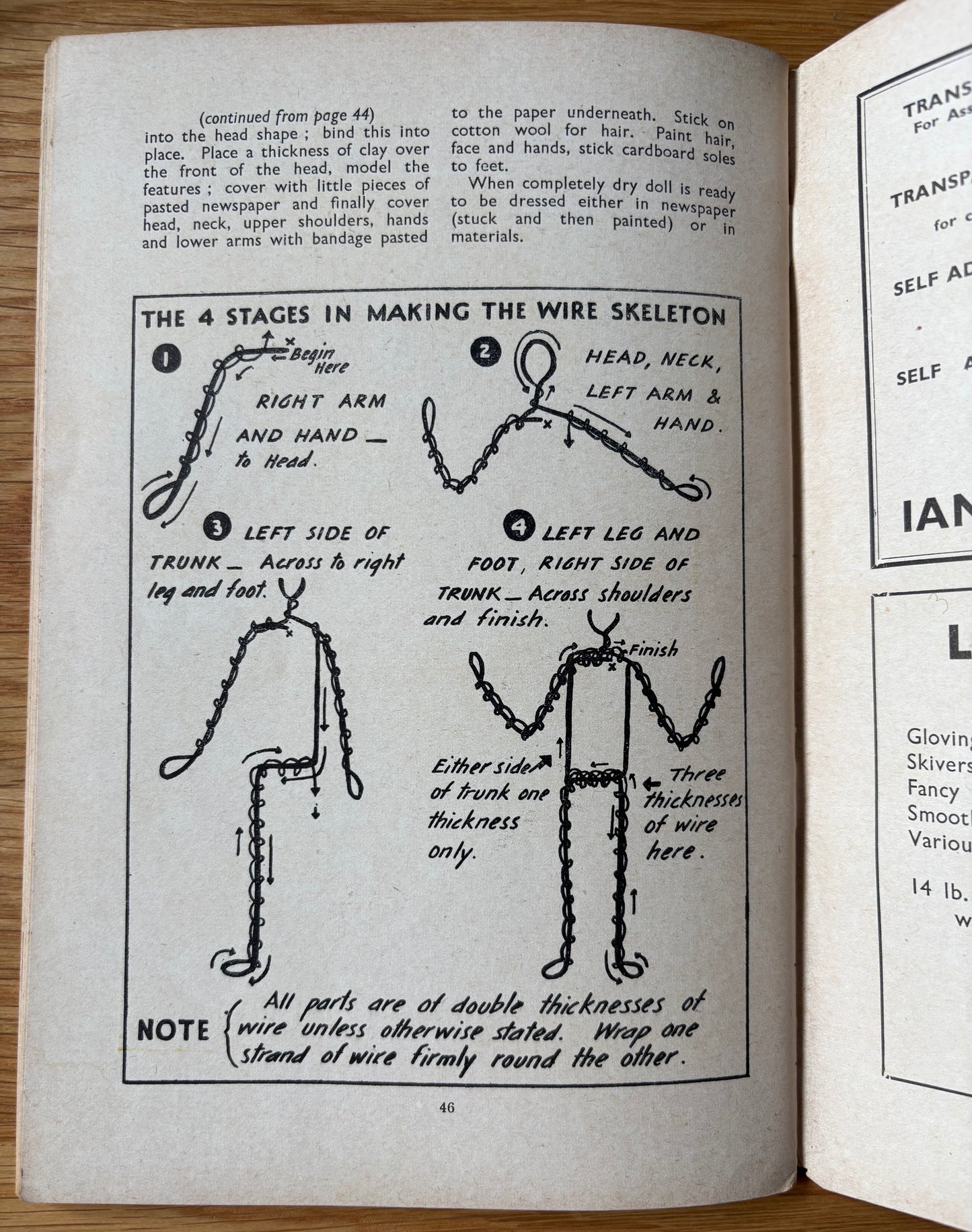 1952 ART AND CRAFT MAGAZINE January CHILD EDUCATION Cut Paper Patterns