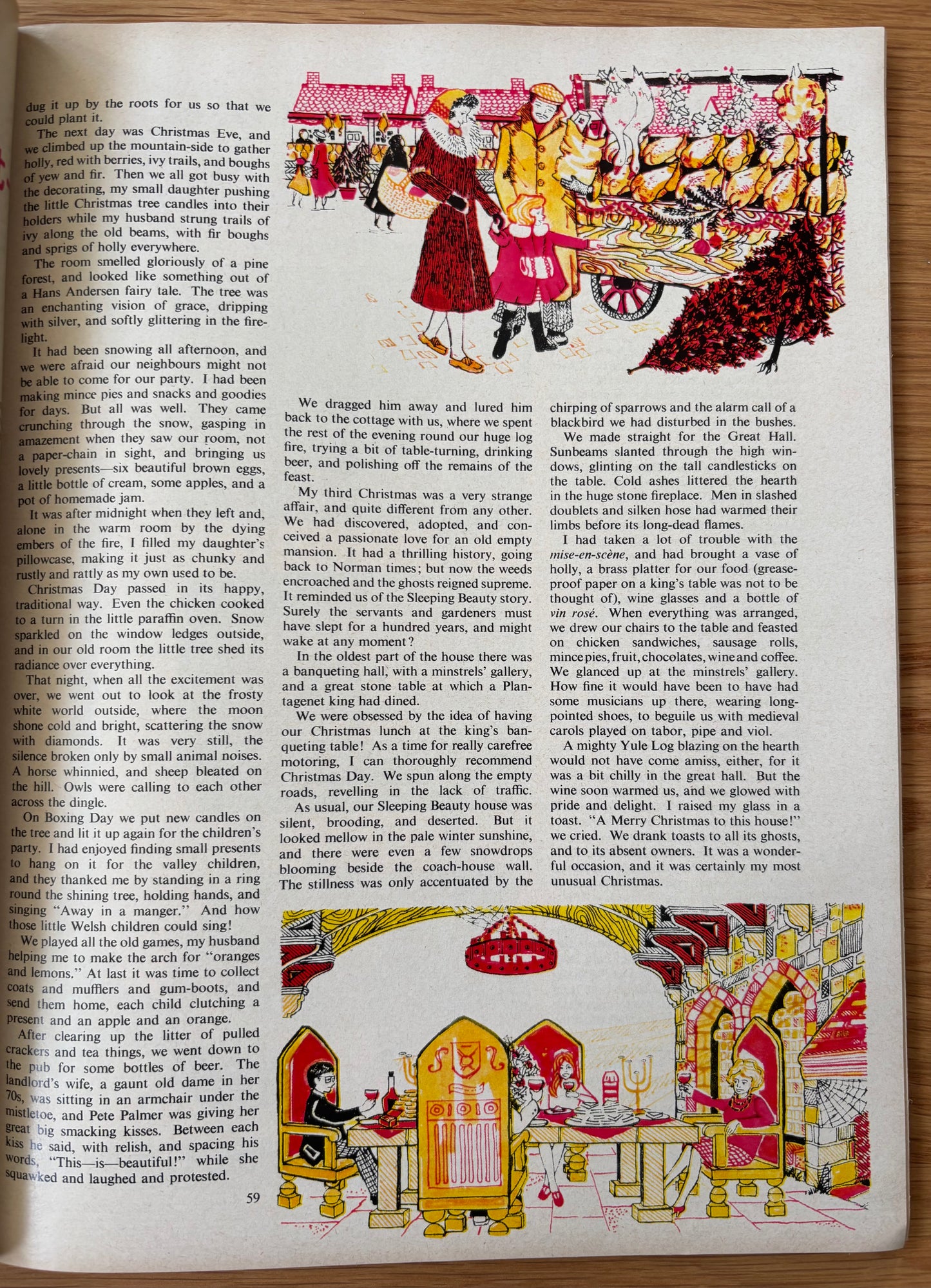HOMES AND GARDENS Magazine December 1969 Illustrated ADVERTS Christmas