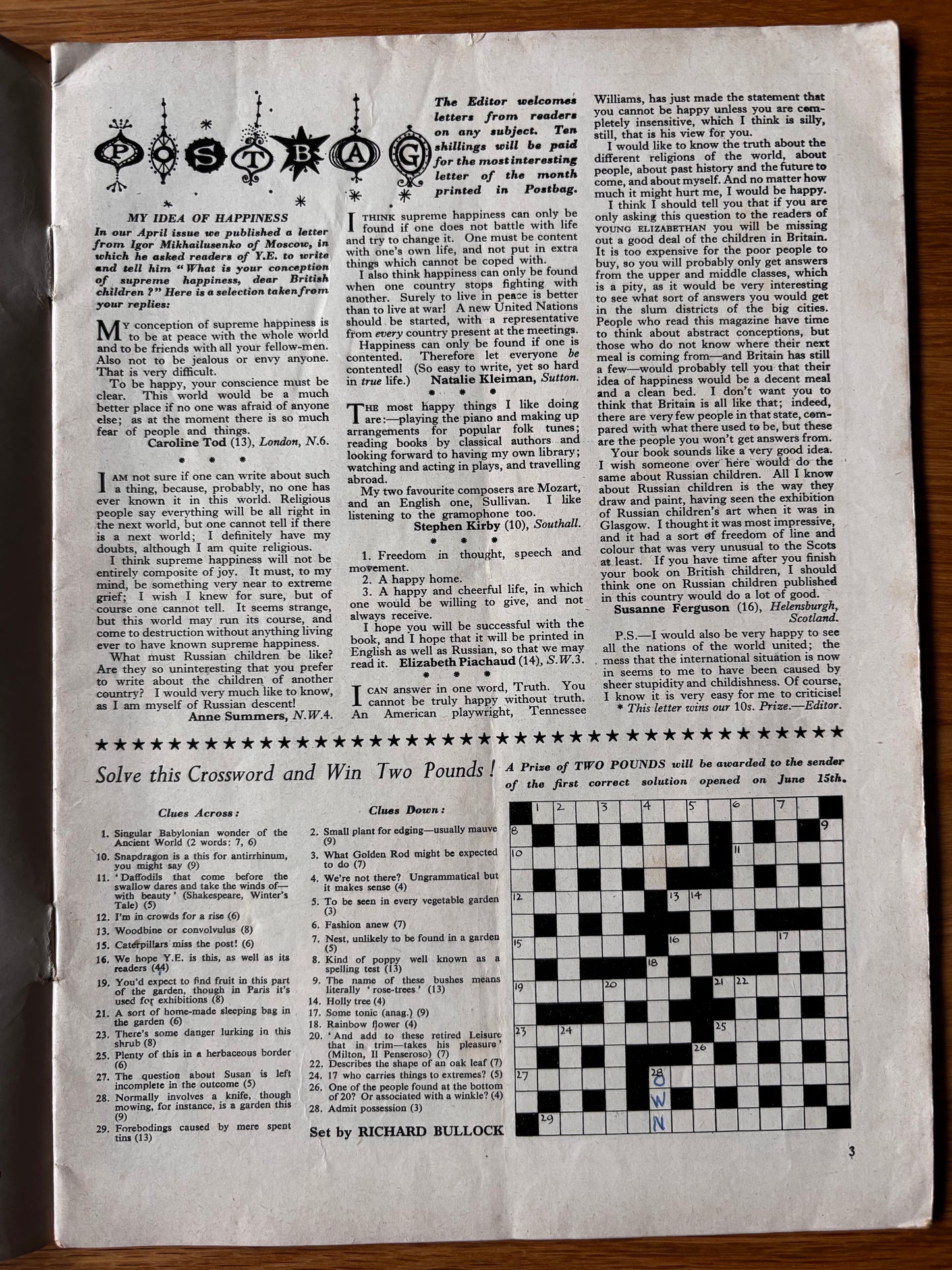 Ronald Searle YOUNG ELIZABETHAN Magazine June 1957 Picasso Molesworth