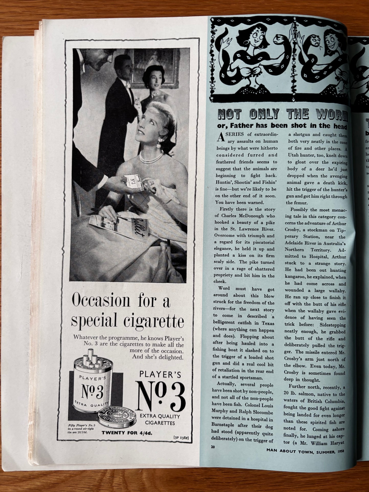 1950’s MAN ABOUT TOWN Magazine Summer 1958 Men’s Style Tailoring VINTAGE