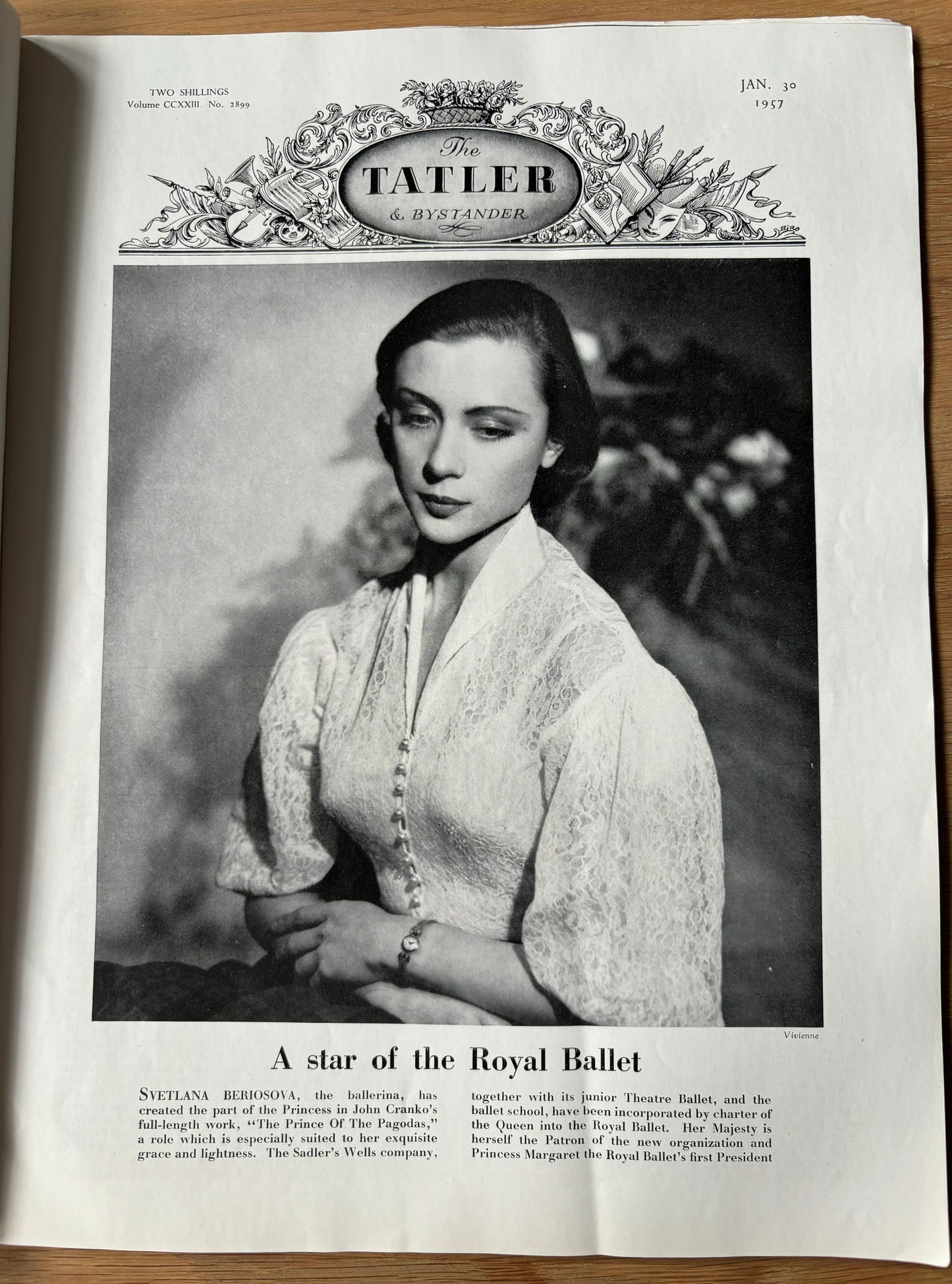 Leslie Wood THE TATLER January 30 1957 Travel Number MAGAZINE - transpontinebooks