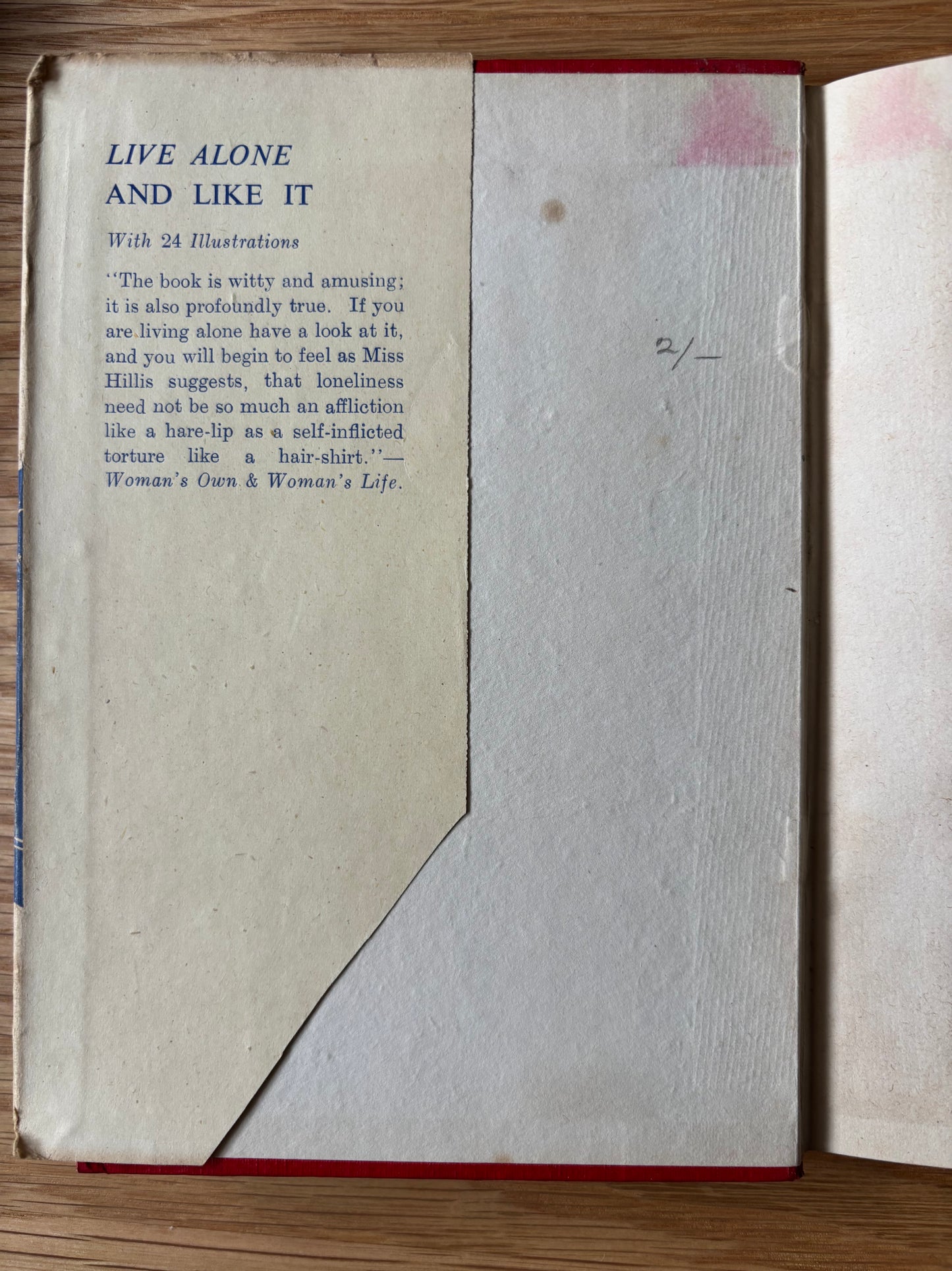Cipes Pineles LIVE ALONE AND LIKE IT HB DJ 1947 Marjorie Hillis CITADEL PRESS