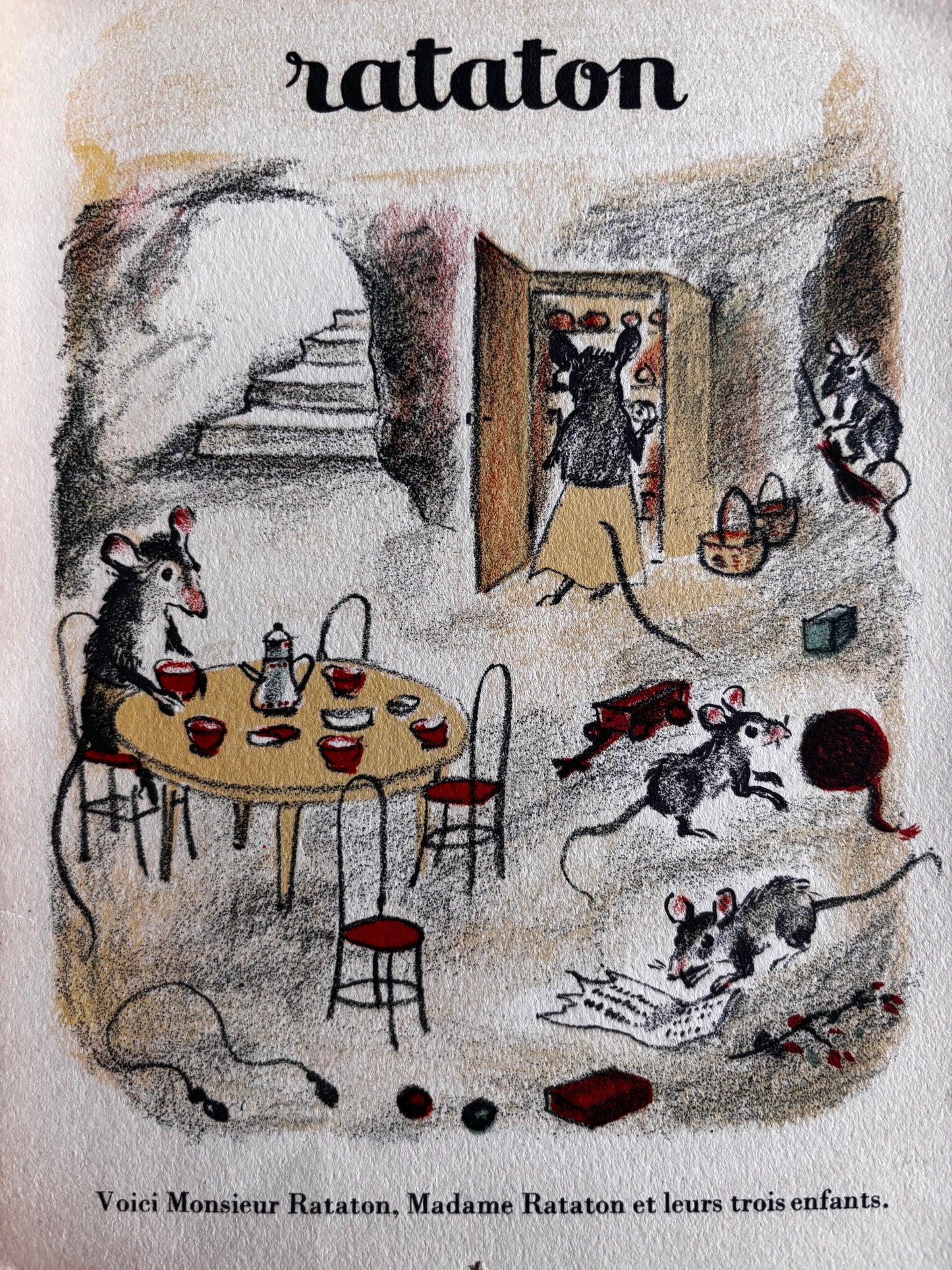 Romain Simon RATATON Albums du Pere Castor Flammarion 1949 LION STORY