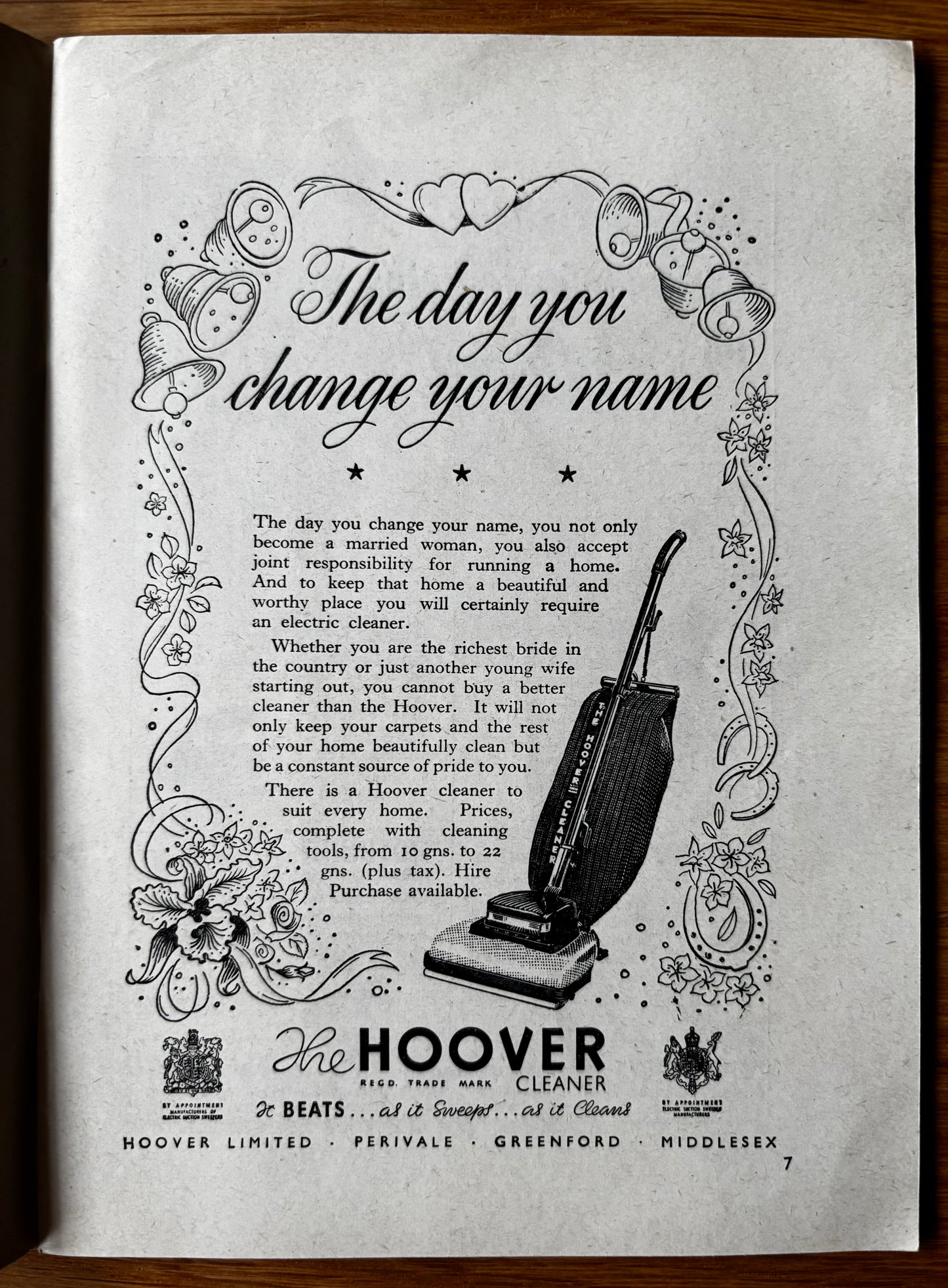 Vintage 1950’s BRIDE'S BOOK WEDDING Housewife Magazine BOOKLET Adverts