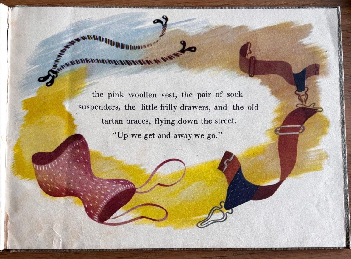 Leslie Wood WHOO WHOO THE WIND BLEW 1946 1st Diana Ross Illustrated Art