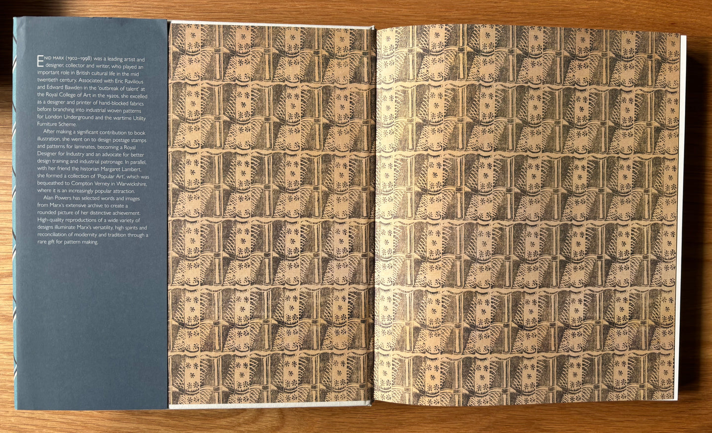 ENID MARX The Pleasure Of Pattern HB DJ 2018 1st Ed Alan Powers