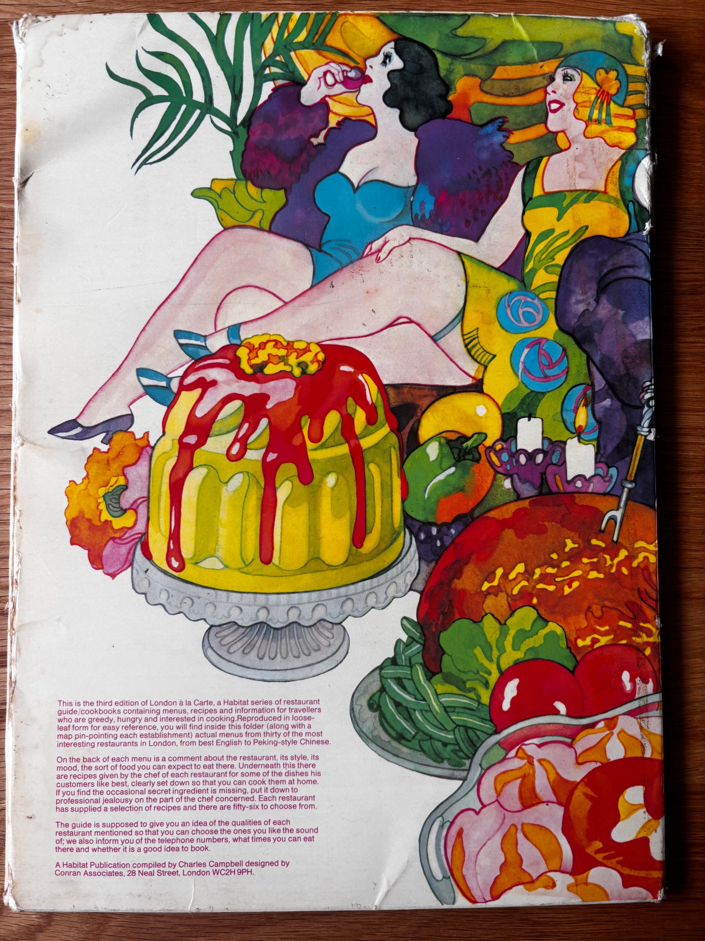 LONDON A LA CARTE Habitat Facsimile Menus DAVID HOCKNEY 3rd Edition Conran Design