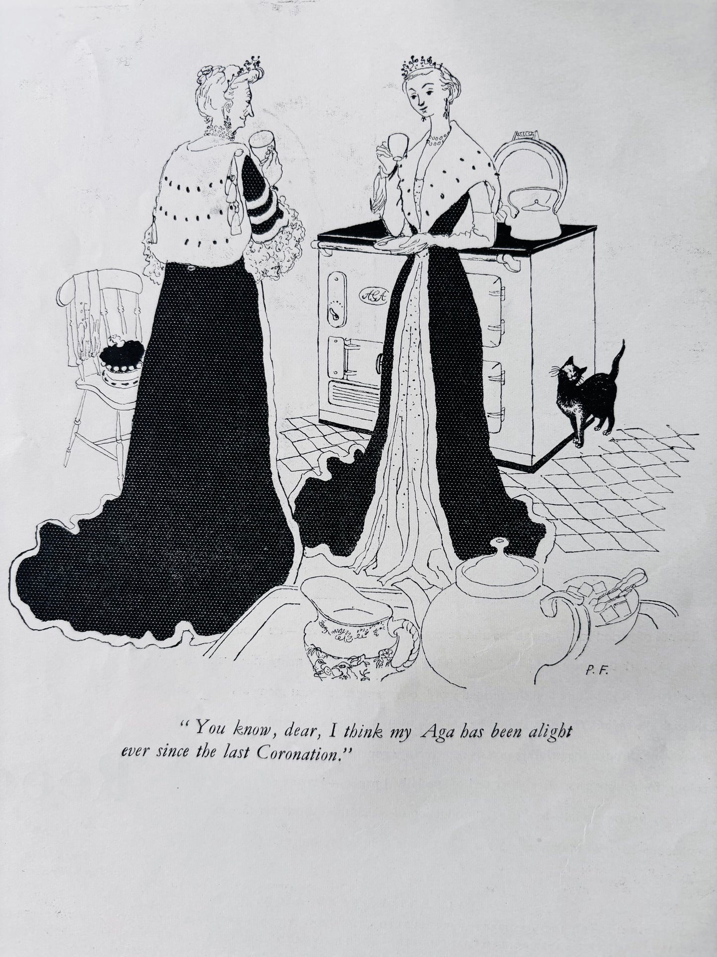Fougasse PUNCH MAGAZINE Coronation Number June 1953 Ronald Searle