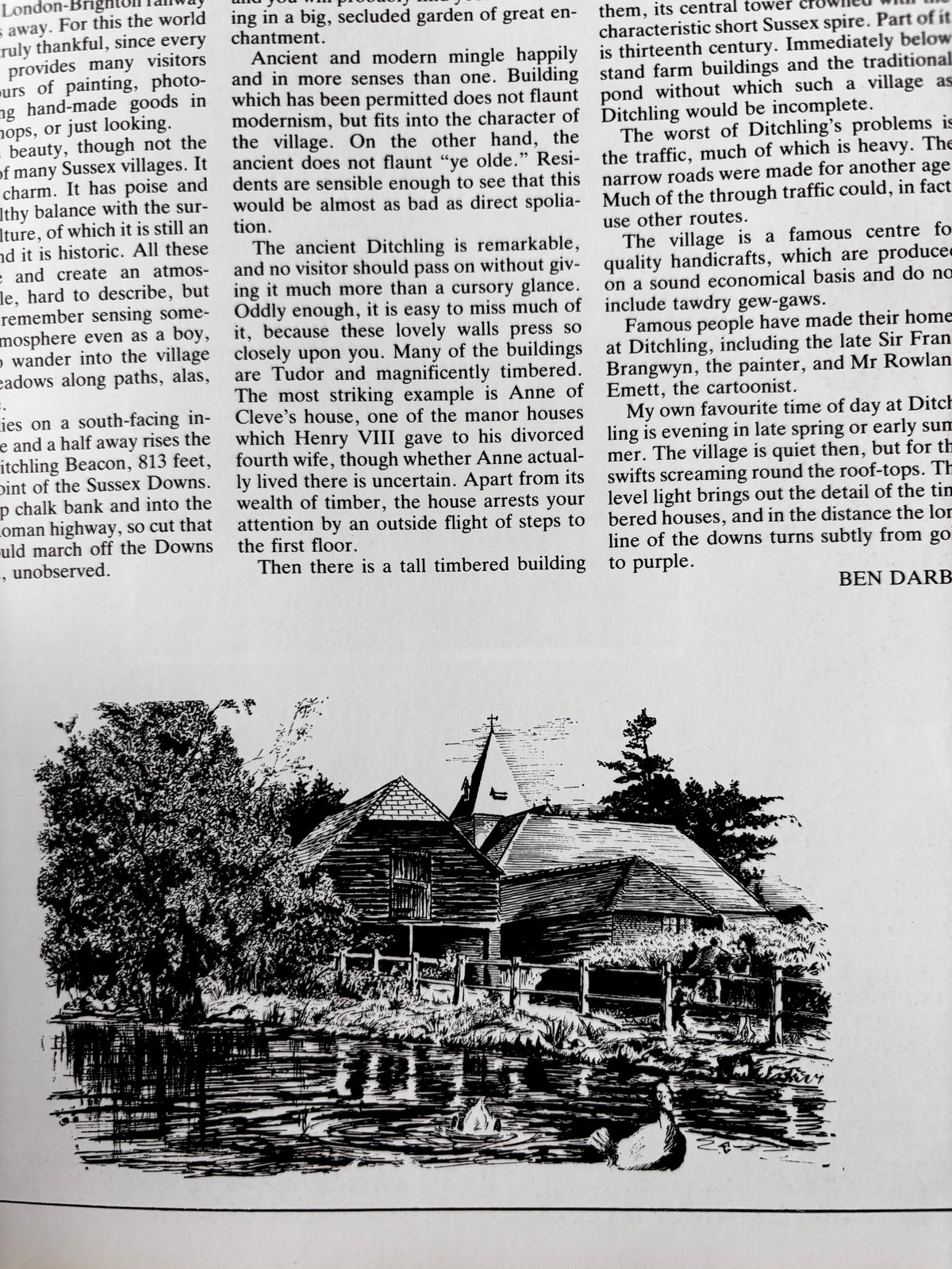 THE COUNTRY BAZAAR Magazine Autumn 1987 Blackbirds Ditchling CRAFTS ARTIST