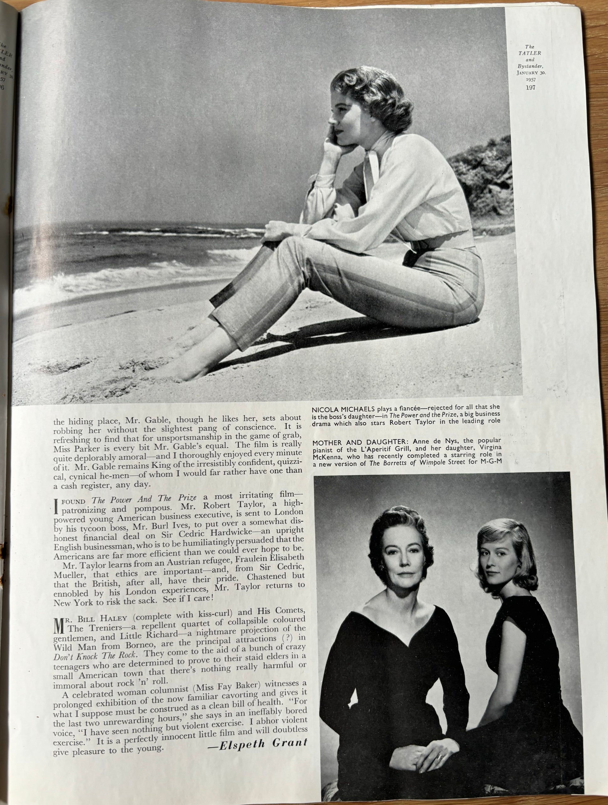 Leslie Wood THE TATLER January 30 1957 Travel Number MAGAZINE - transpontinebooks