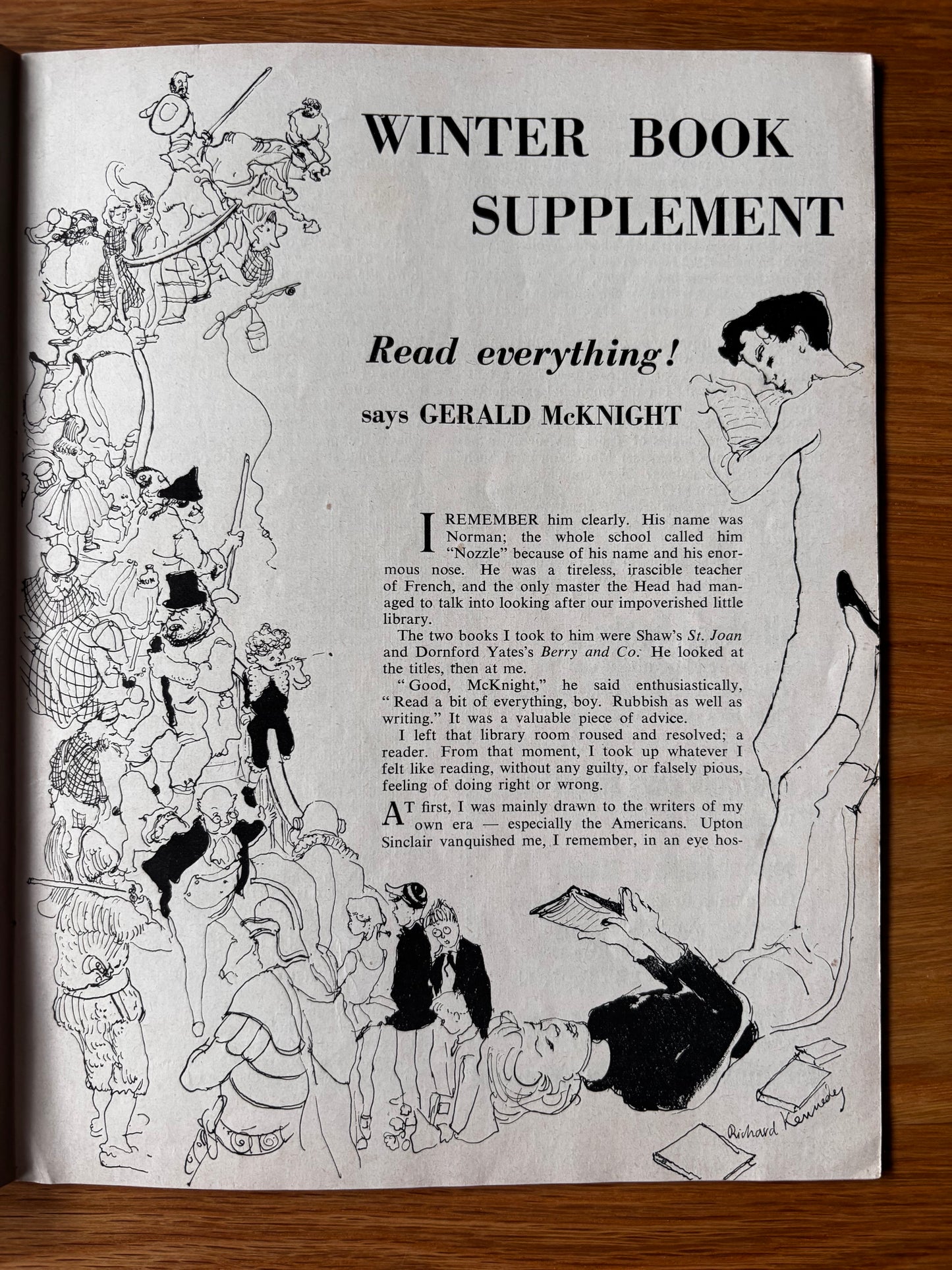 Kennedy Richard ELIZABETHAN MAGAZINE 1958 Pete Dunbar Noel Streafeild
