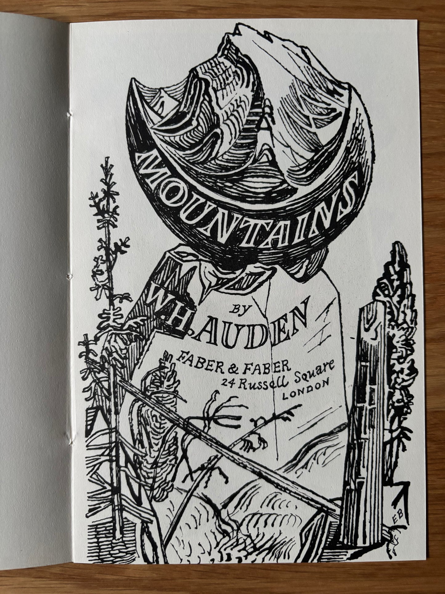 Edward Bawden THE ARIEL POEMS W H AUDEN Mountains Illustrated FABER