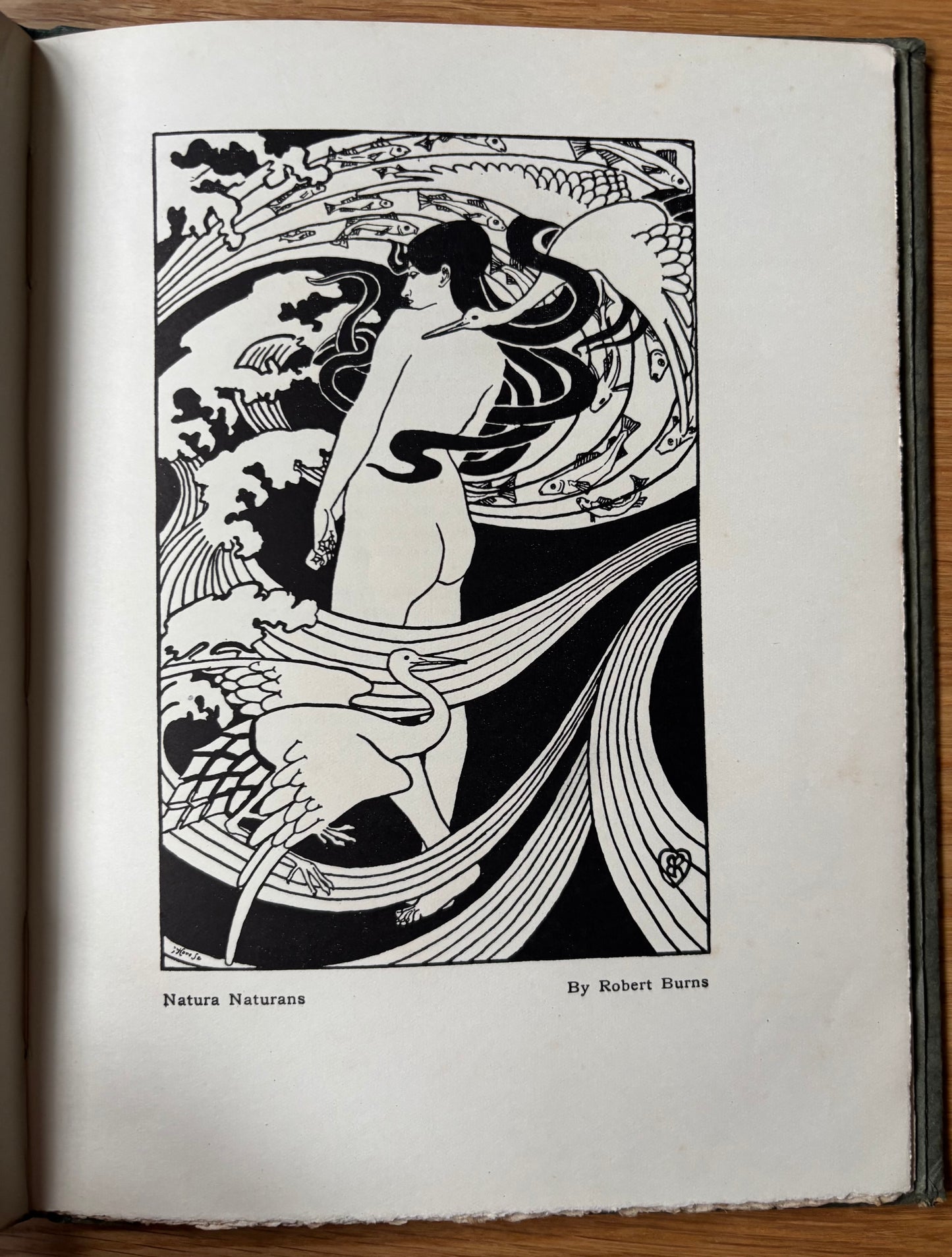 CELTIC POETRY WIND IN THE PINES John Duncan Art Nouveau 1922 Foulis SCOTTISH