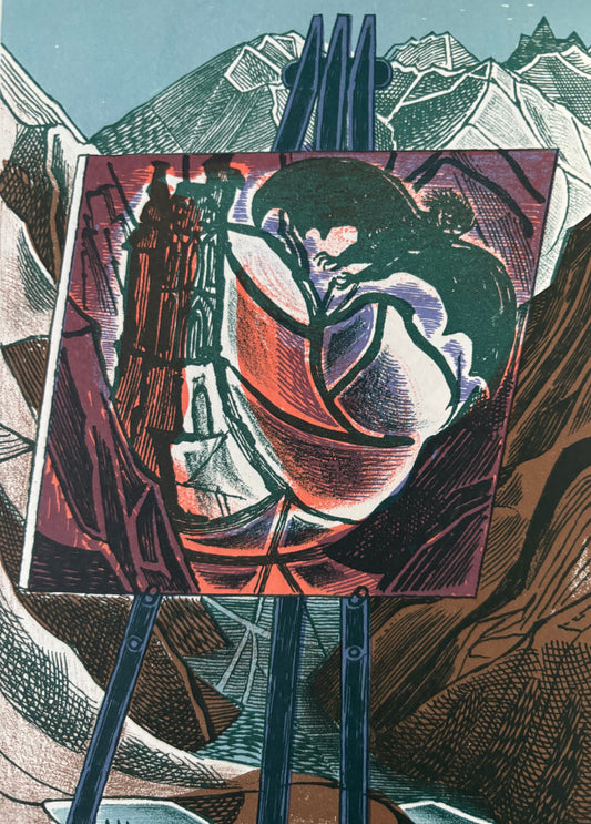 Edward Bawden THE ARIEL POEMS W H AUDEN Mountains Illustrated FABER