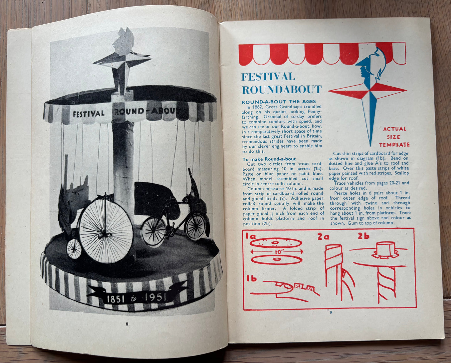 1951 ART AND CRAFT Festival of Britain Roundabout MAGAZINE CHILD EDUCATION July