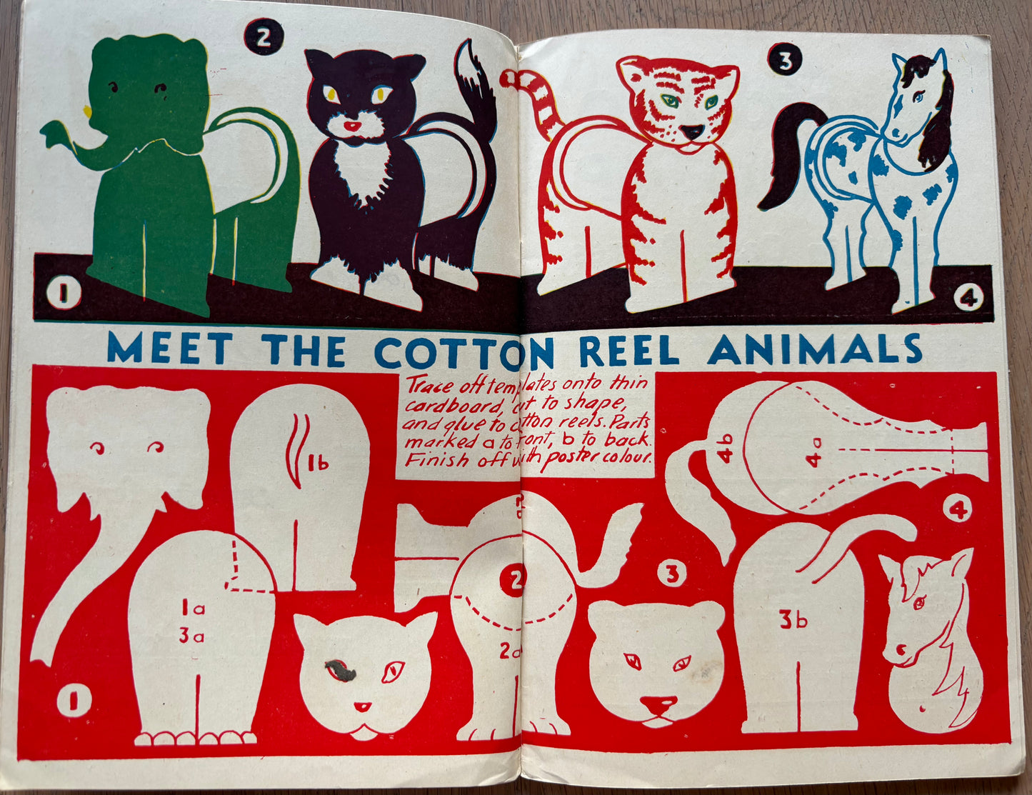 Vintage 1951 ART AND CRAFT MAGAZINE Cats Sewing CHILD EDUCATION September