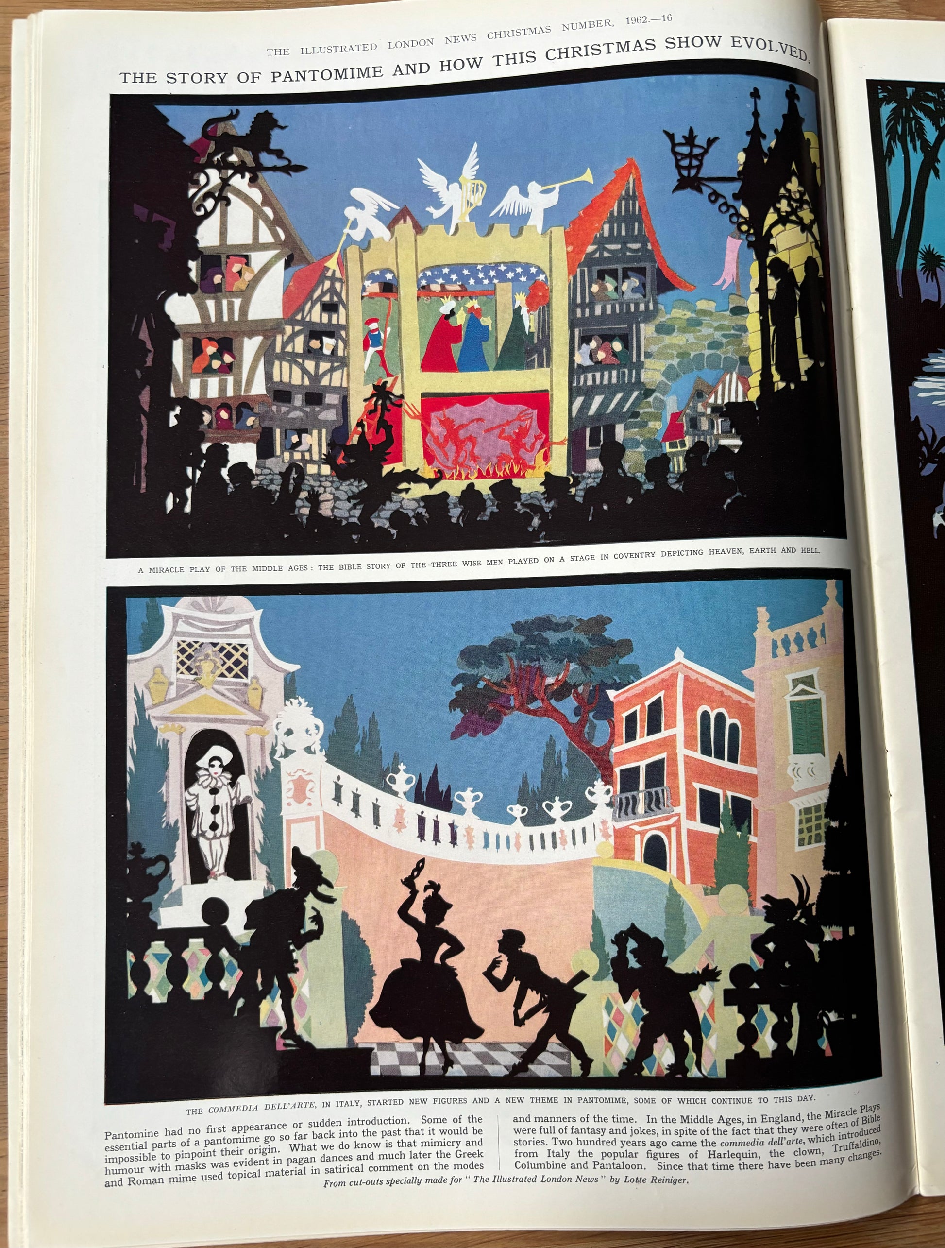 Lotte Reiniger Christmas Number ILLUSTRATED LONDON NEWS MAGAZINE 1962 John Nash - transpontinebooks