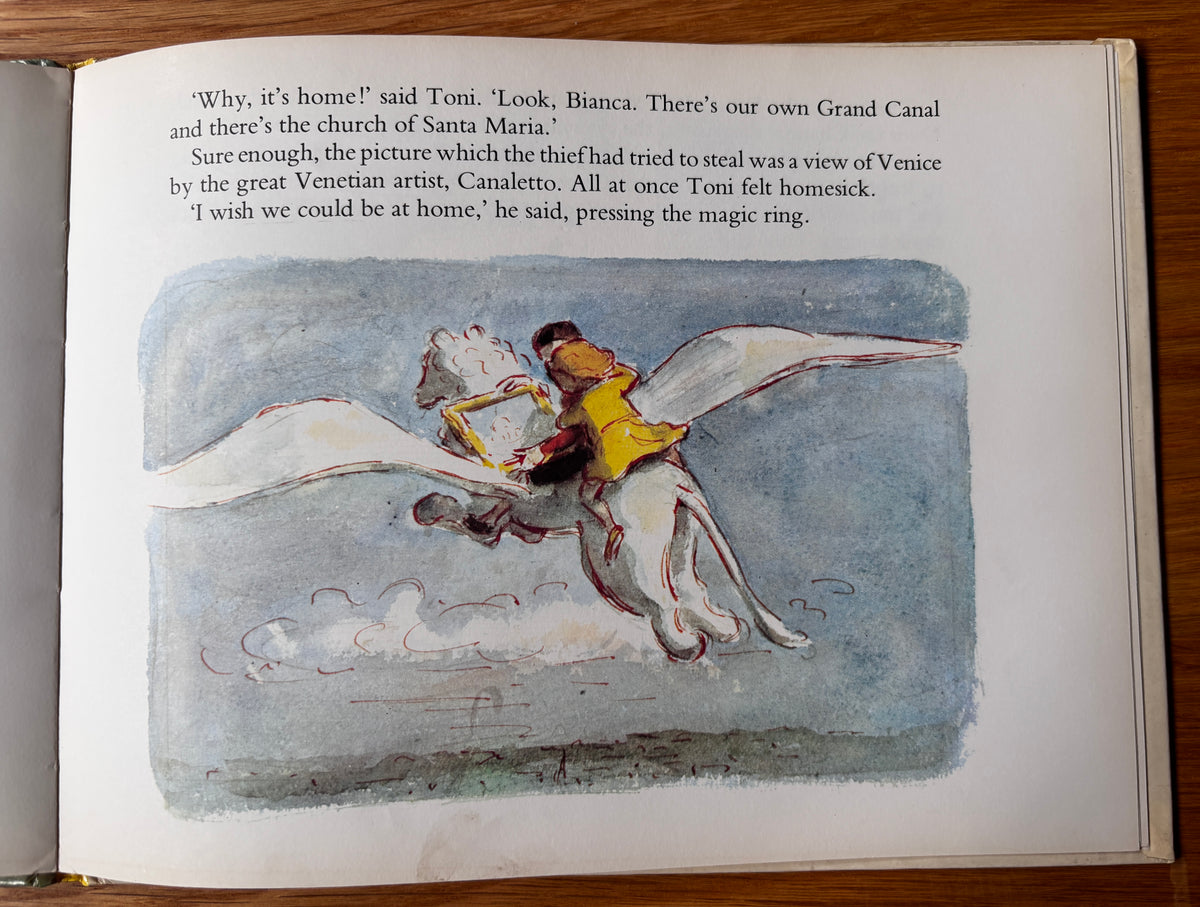 Edward Ardizzone Double Signed THE LION THAT FLEW 1st HB 1974 James Reeves Illustrated