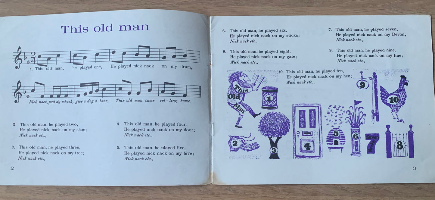 Bernard Cheese TIME AND TUNE 1963 BBC Broadcasts To Schools MUSIC BOOK - transpontinebooks