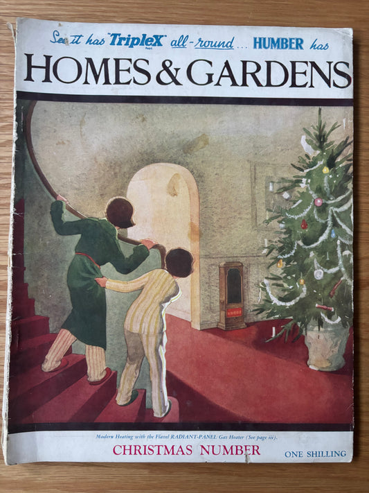 1930’s HOMES AND GARDENS Magazine December 1936 Illustrated ADVERTS