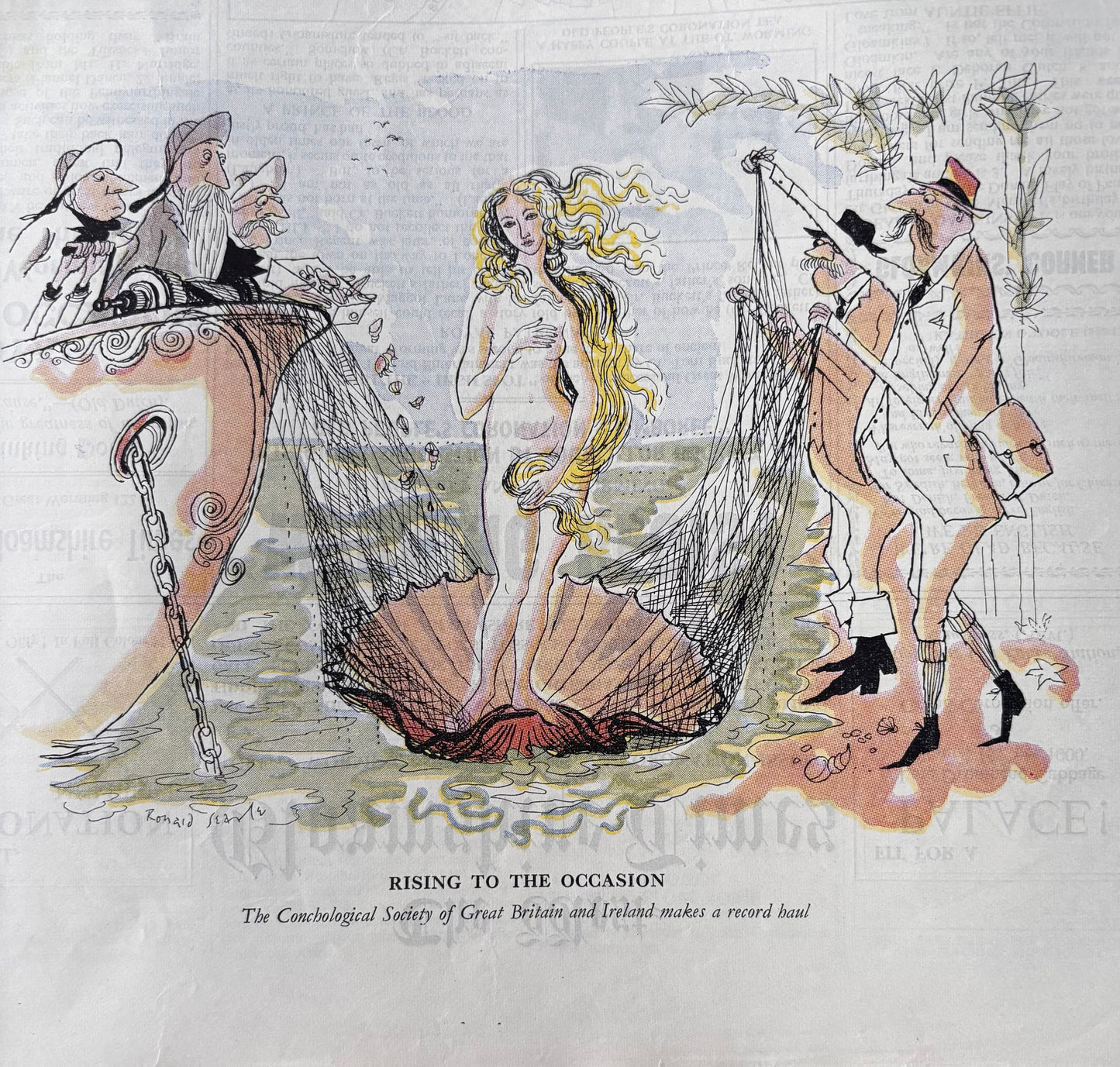 Fougasse PUNCH MAGAZINE Coronation Number June 1953 Ronald Searle