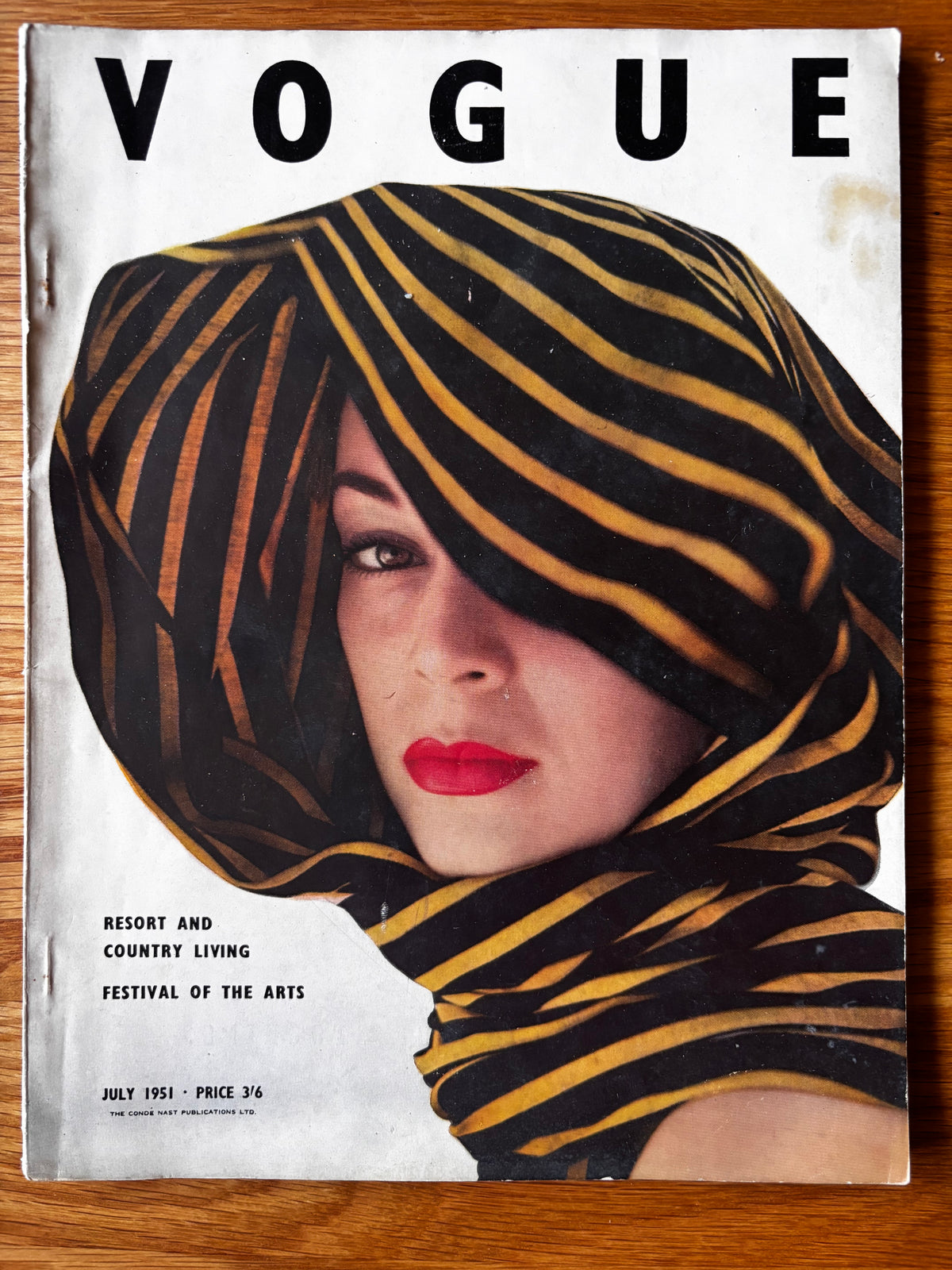 VOGUE MAGAZINE July 1951 Festival Of Arts SUMMER FASHION Conde Nast Photo’s Britain