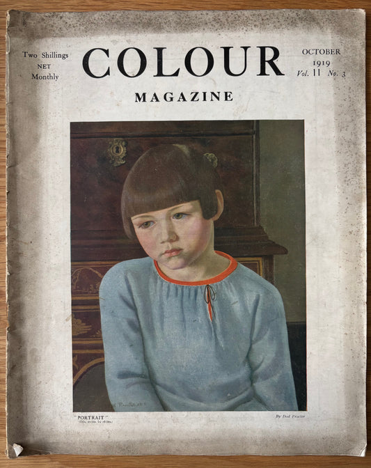 Dod Proctor COLOUR MAGAZINE October 1919 ADVERTS ART Illustrated