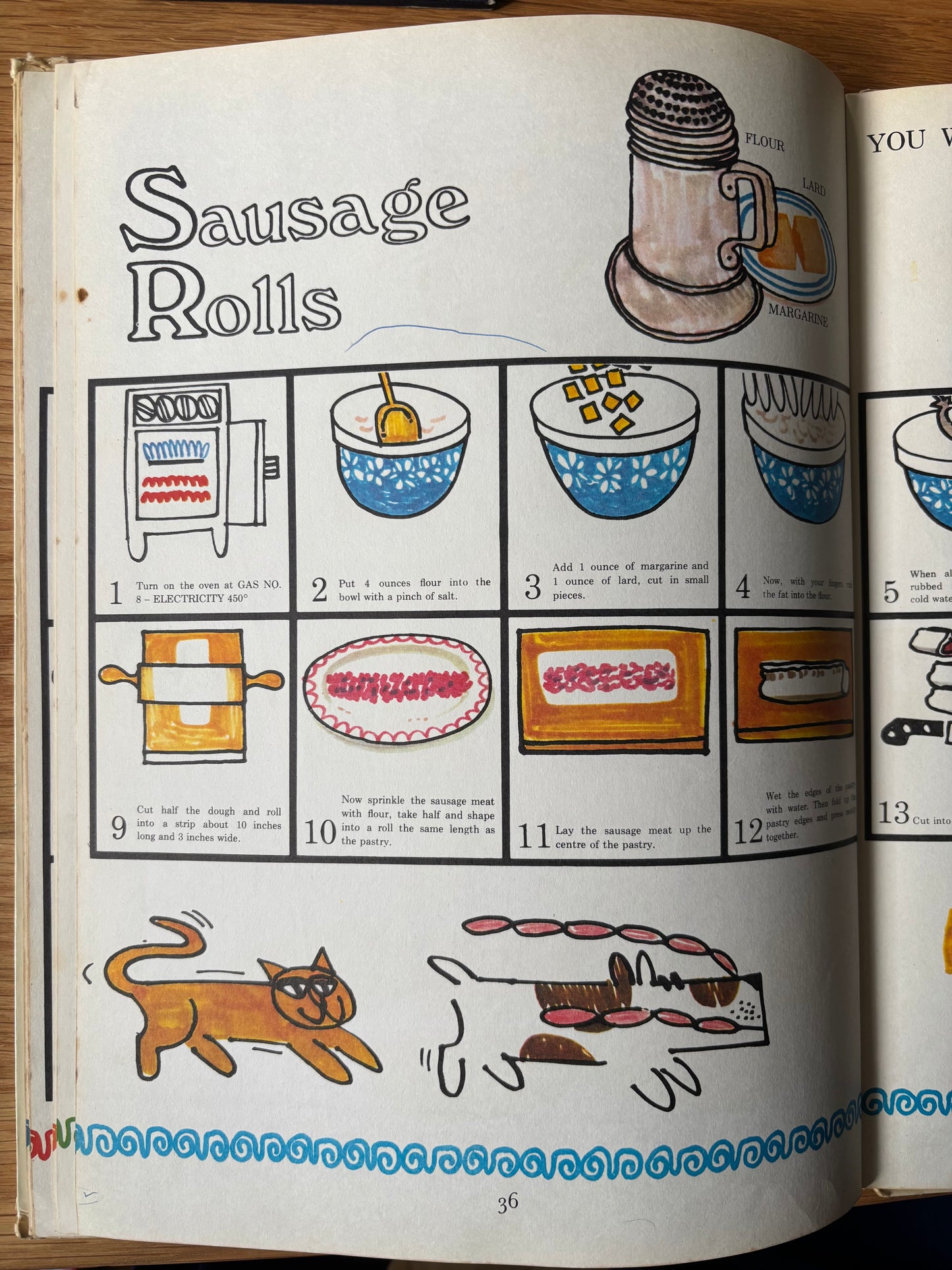 Ursula Sedgwick MY LEARN TO COOK Book Hamyln 8th Imp 1973 Martin Mayhew