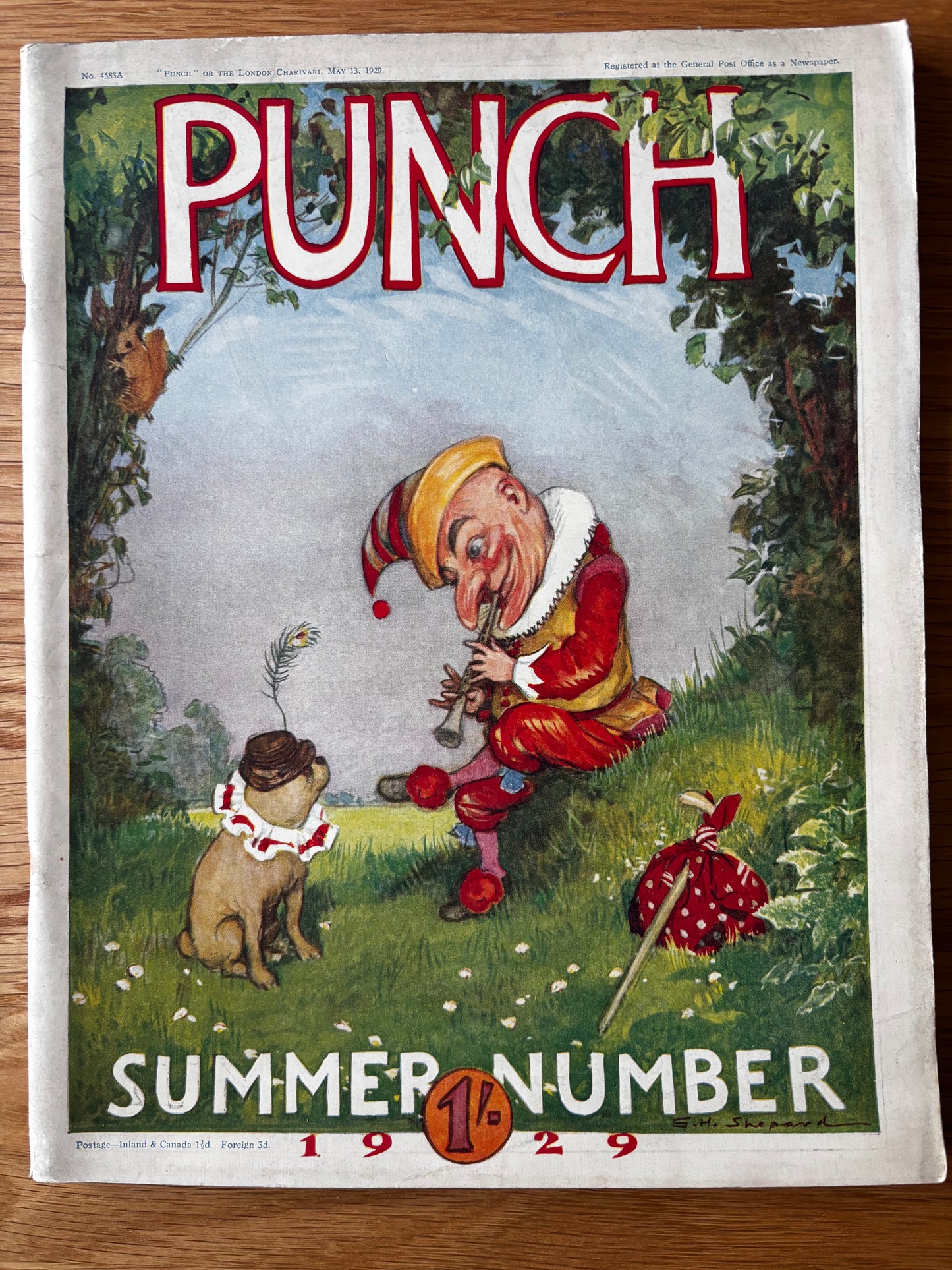1920’s E H Shepard PUNCH MAGAZINE Summer Number May 1929 Adverts Fougasse