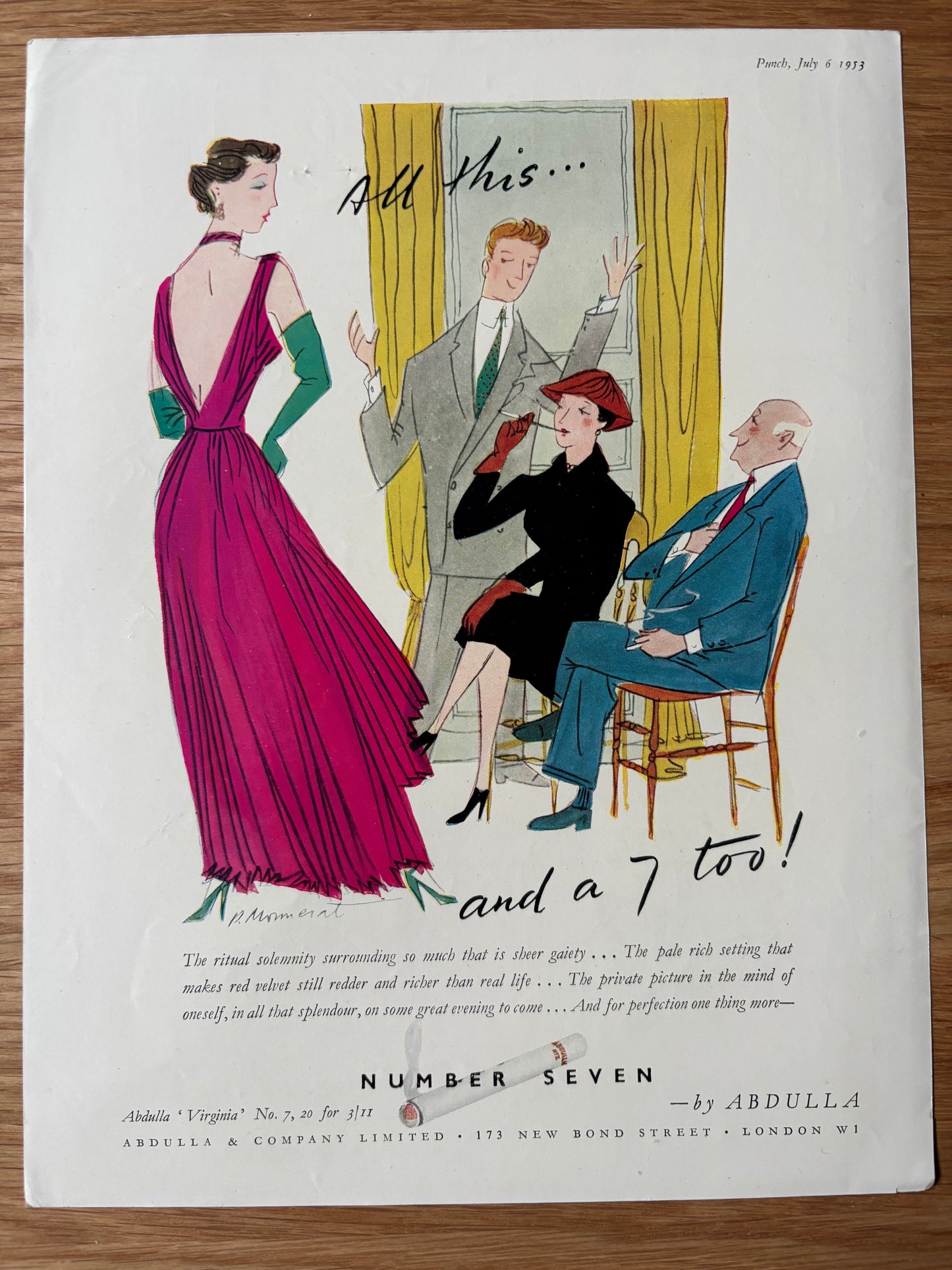 Andre Francois COVER ONLY - PUNCH MAGAZINE July 6, 1953