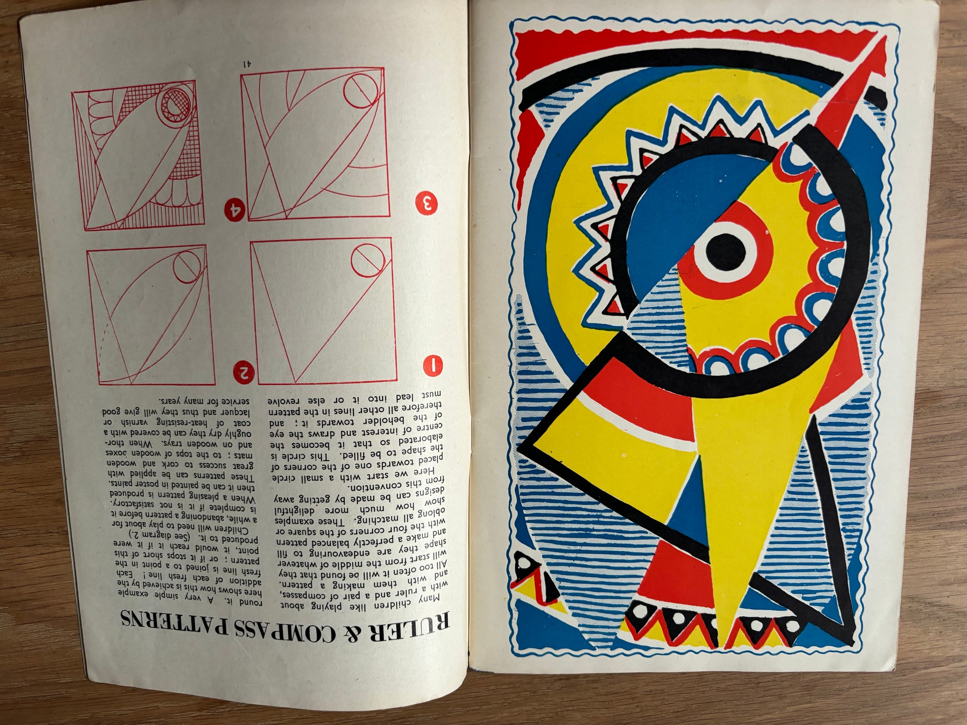 1950 ART AND CRAFT MAGAZINE Fabric Toys CHILD EDUCATION Wedge Shoes - transpontinebooks