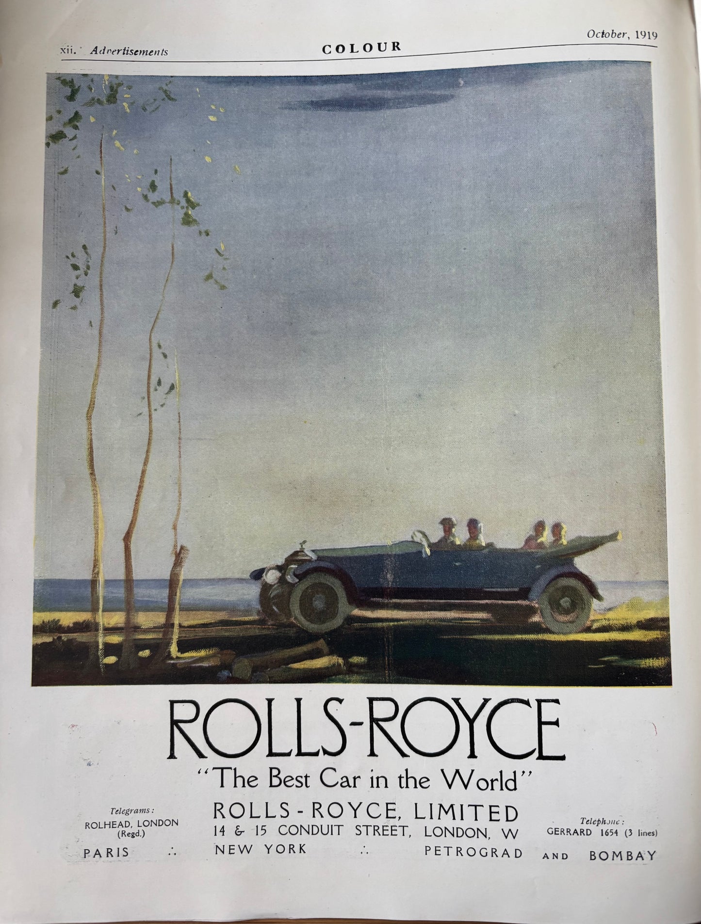 Dod Proctor COLOUR MAGAZINE October 1919 ADVERTS ART Illustrated