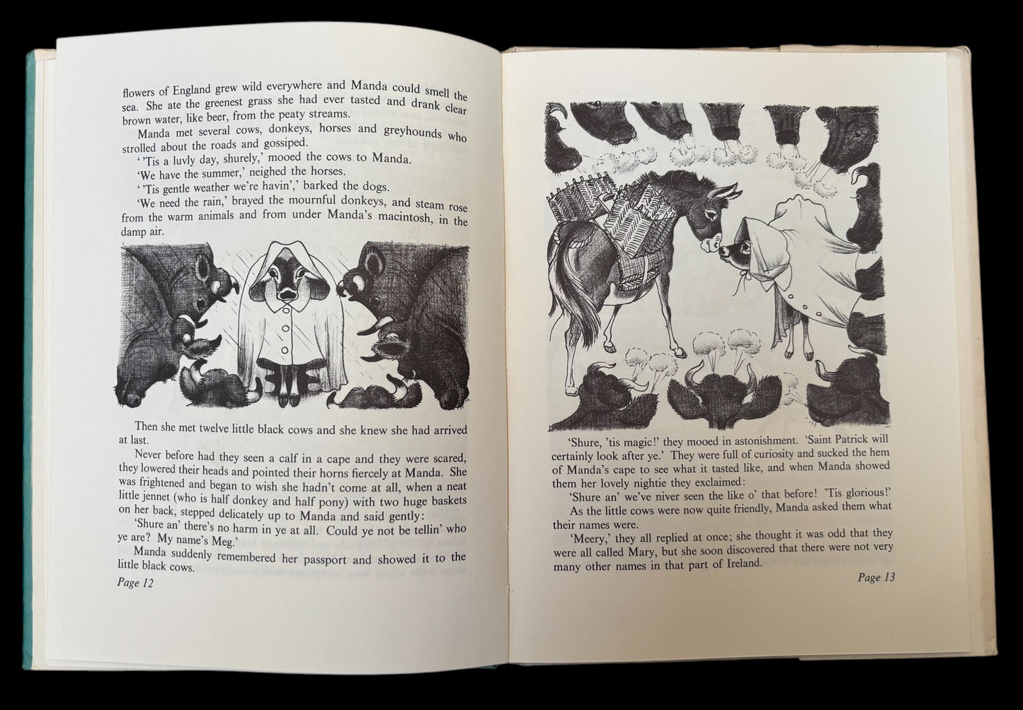 Kathleen Hale MANDA 1957 HB DJ John Murray COW STORY