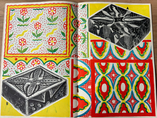 1950 ART AND CRAFT MAGAZINE Lettering CHILD EDUCATION Decorated Boxes - transpontinebooks