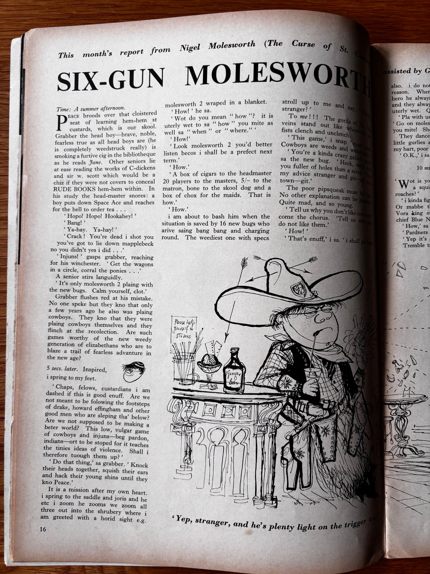 YOUNG ELIZABETHAN Magazine June 1955 Ronald Searle Susan Einzig Ronald Searle