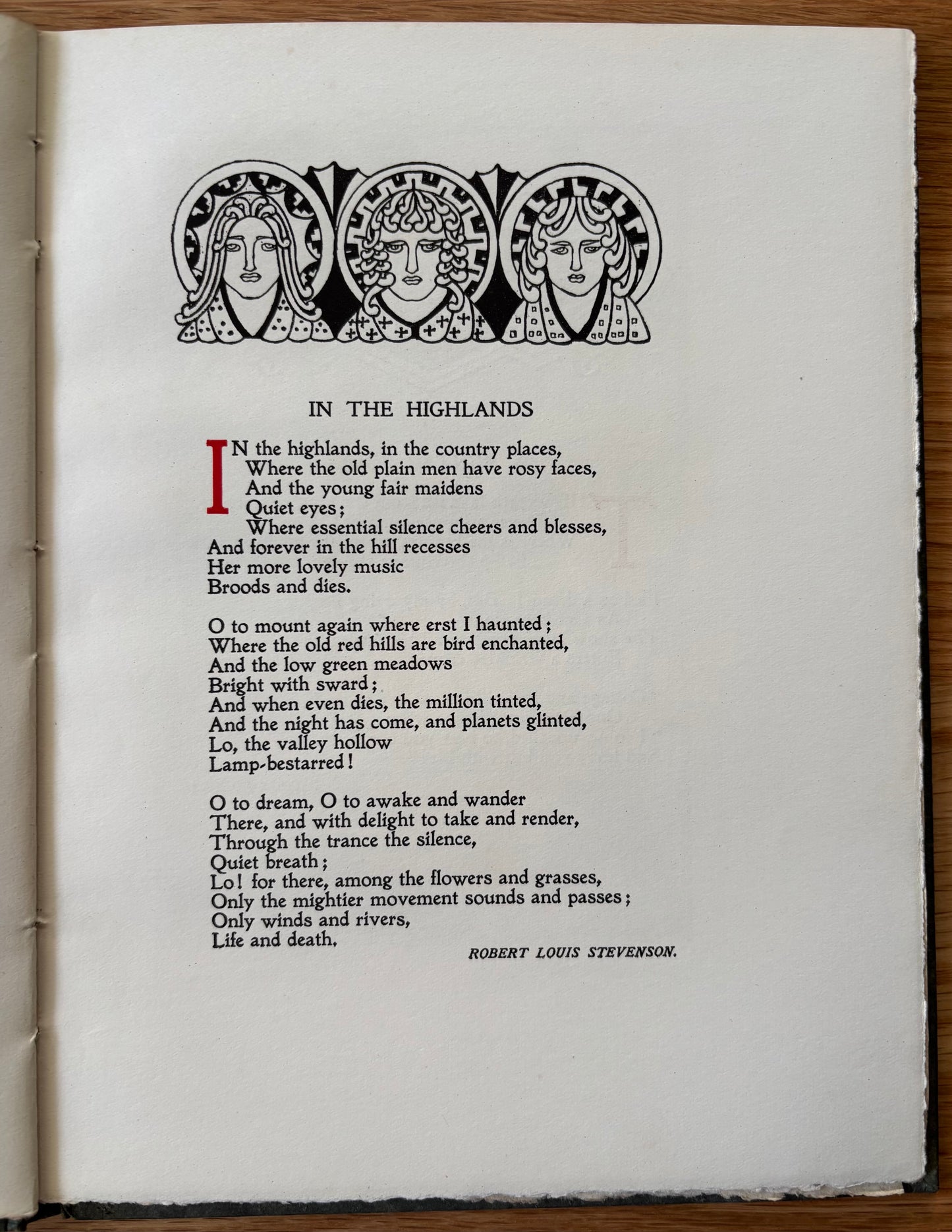 CELTIC POETRY WIND IN THE PINES John Duncan Art Nouveau 1922 Foulis SCOTTISH