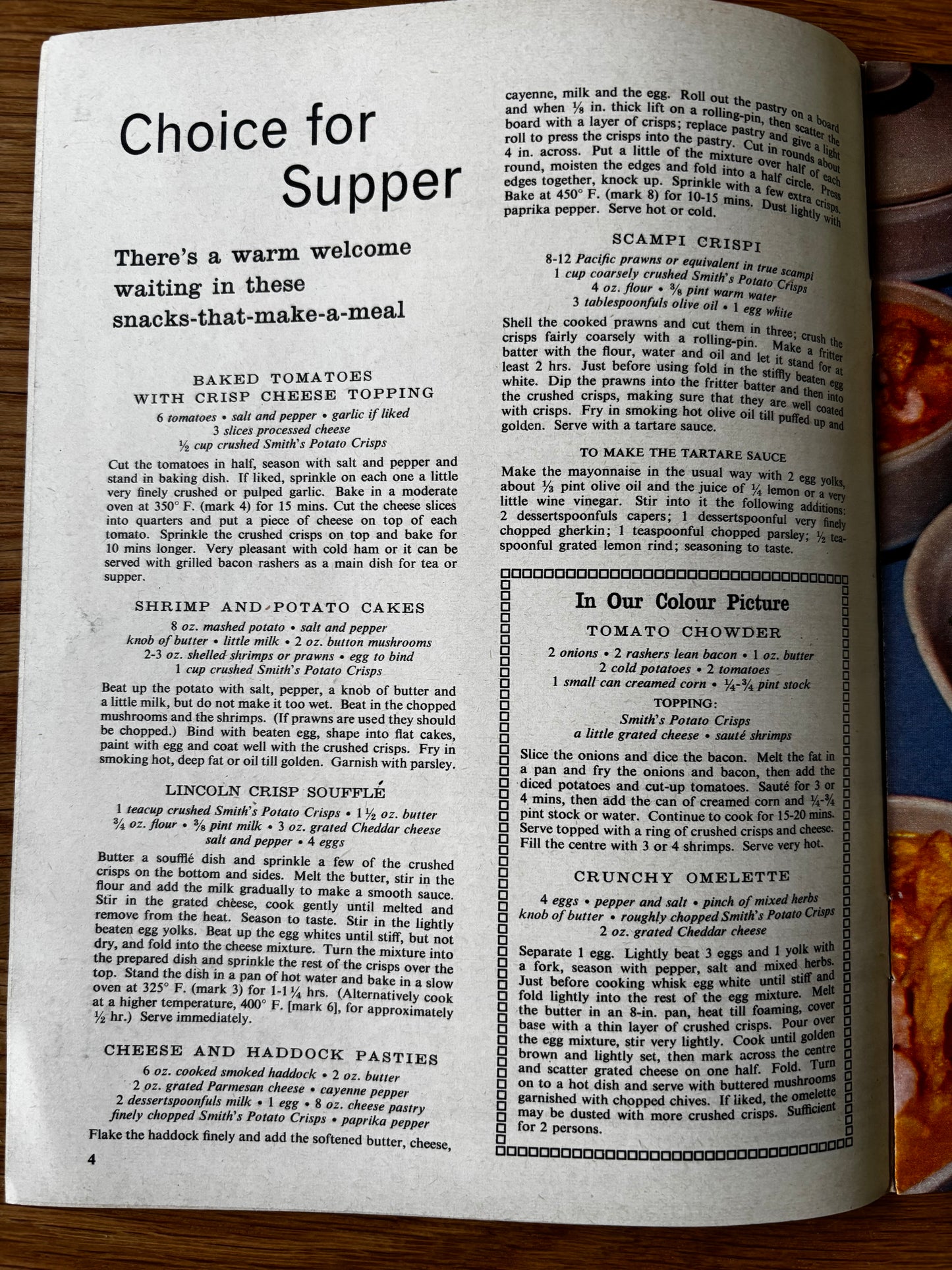 COOKING WITH CRISPS Good Housekeeping RECIPES Smith’s Potato