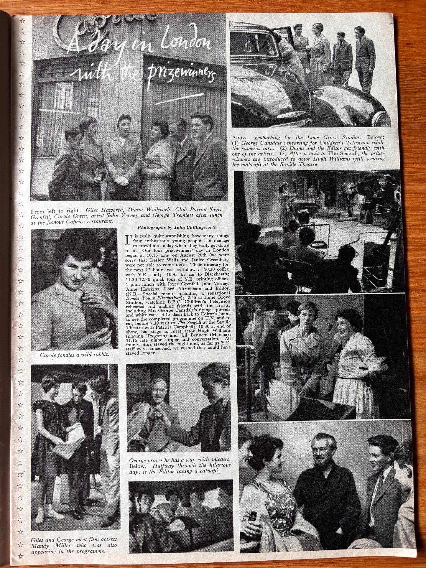 Ronald Searle YOUNG ELIZABETHAN MAGAZINE October 1956 Molesworth