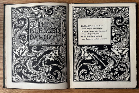 W B MacDougall THE BLESSED DAMOZEL 1909 ART NOUVEAU Poetry ROSSETTI William