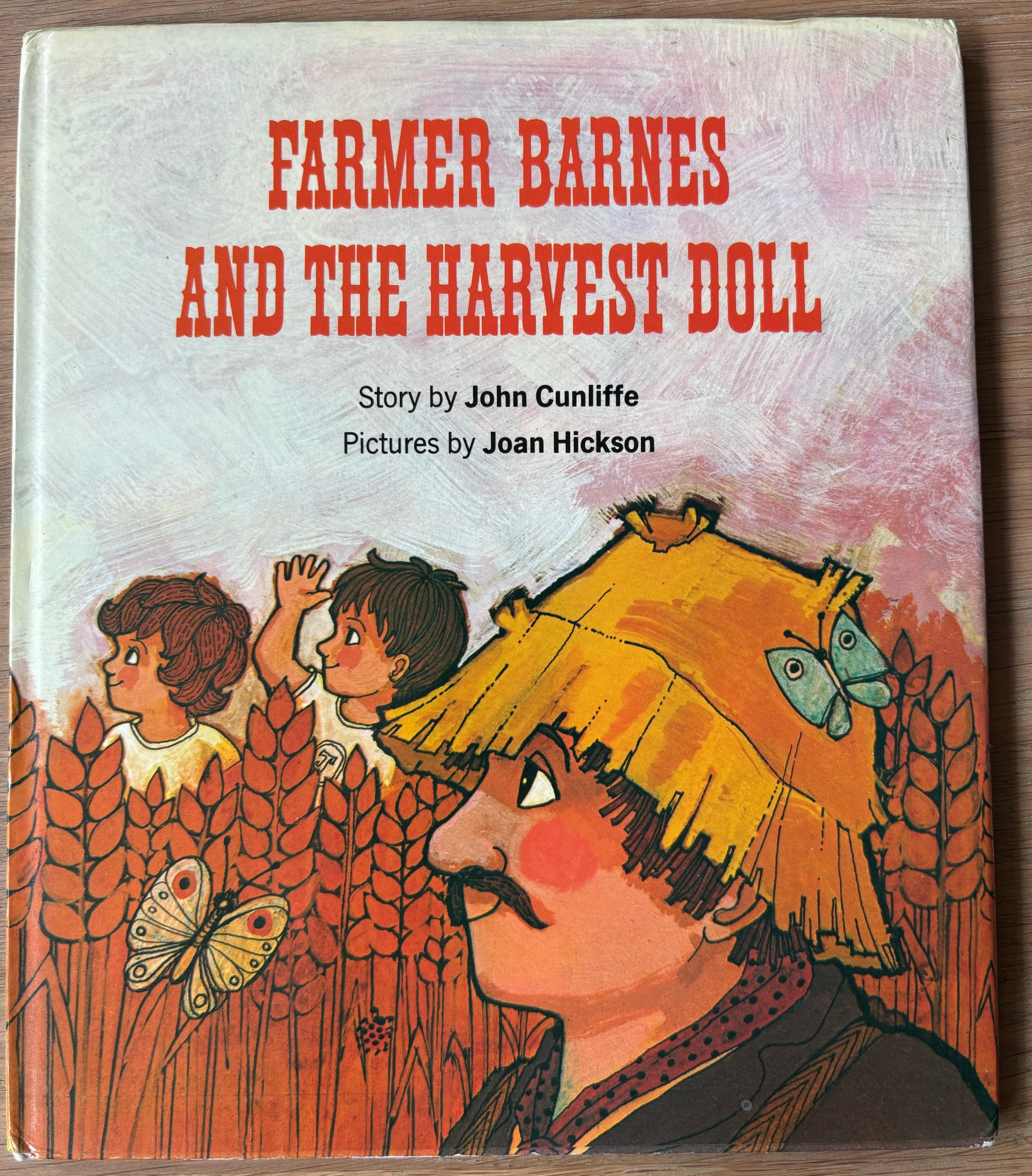 Joan Hickson FARMER BARNES AND THE HARVEST DOLL 1977 DJ 1st Ed John Cunliffe Andre Deutsch - transpontinebooks