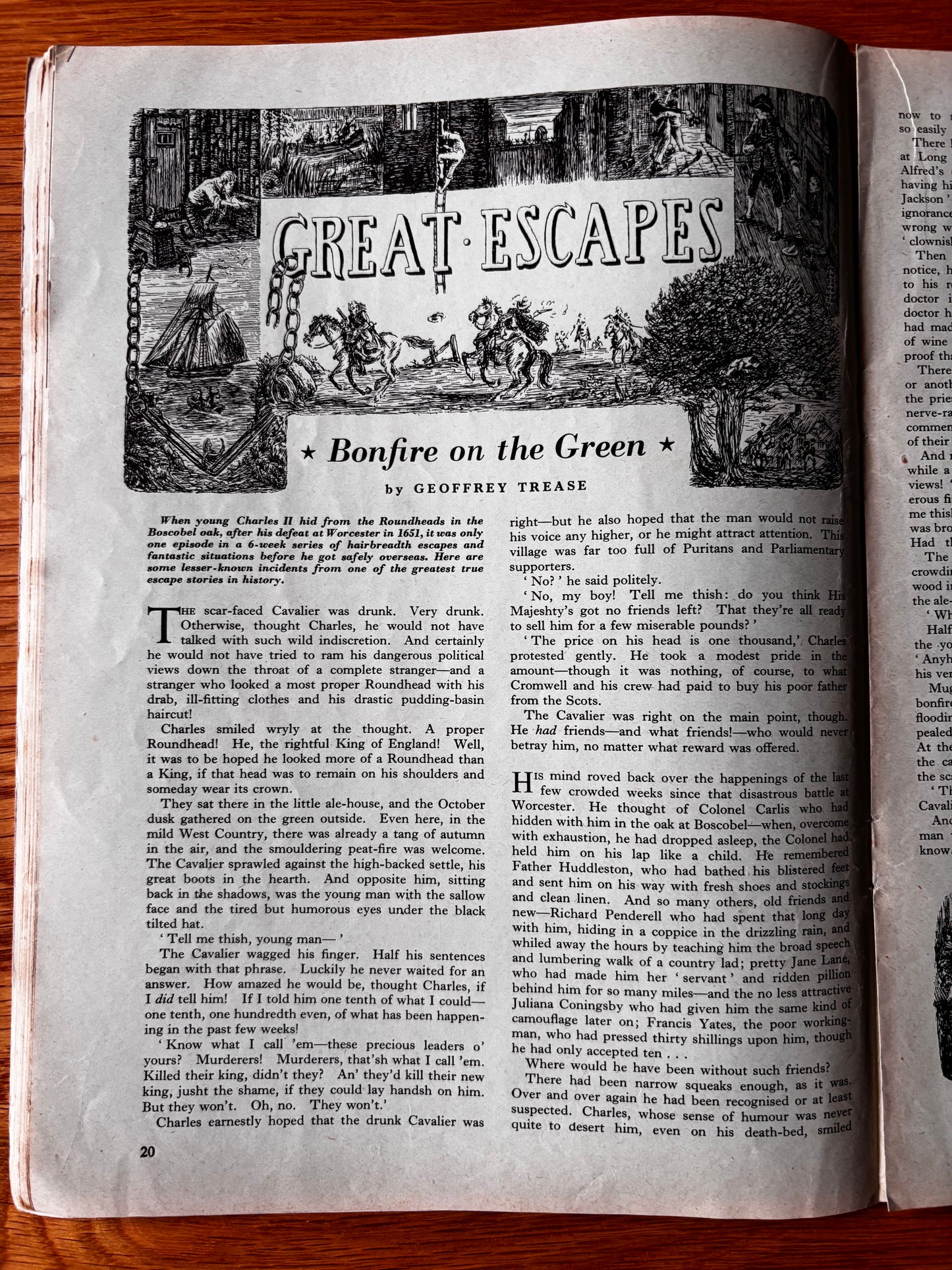 Ronald Searle YOUNG ELIZABETHAN MAGAZINE October 1956 Molesworth