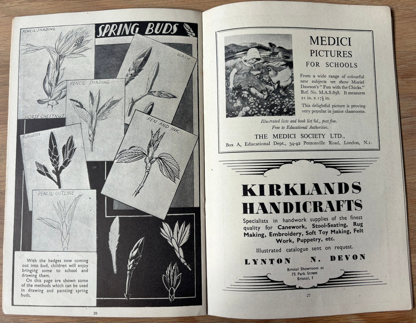 1951 ART AND CRAFT Decorating Boxes MAGAZINE CHILD EDUCATION May - transpontinebooks