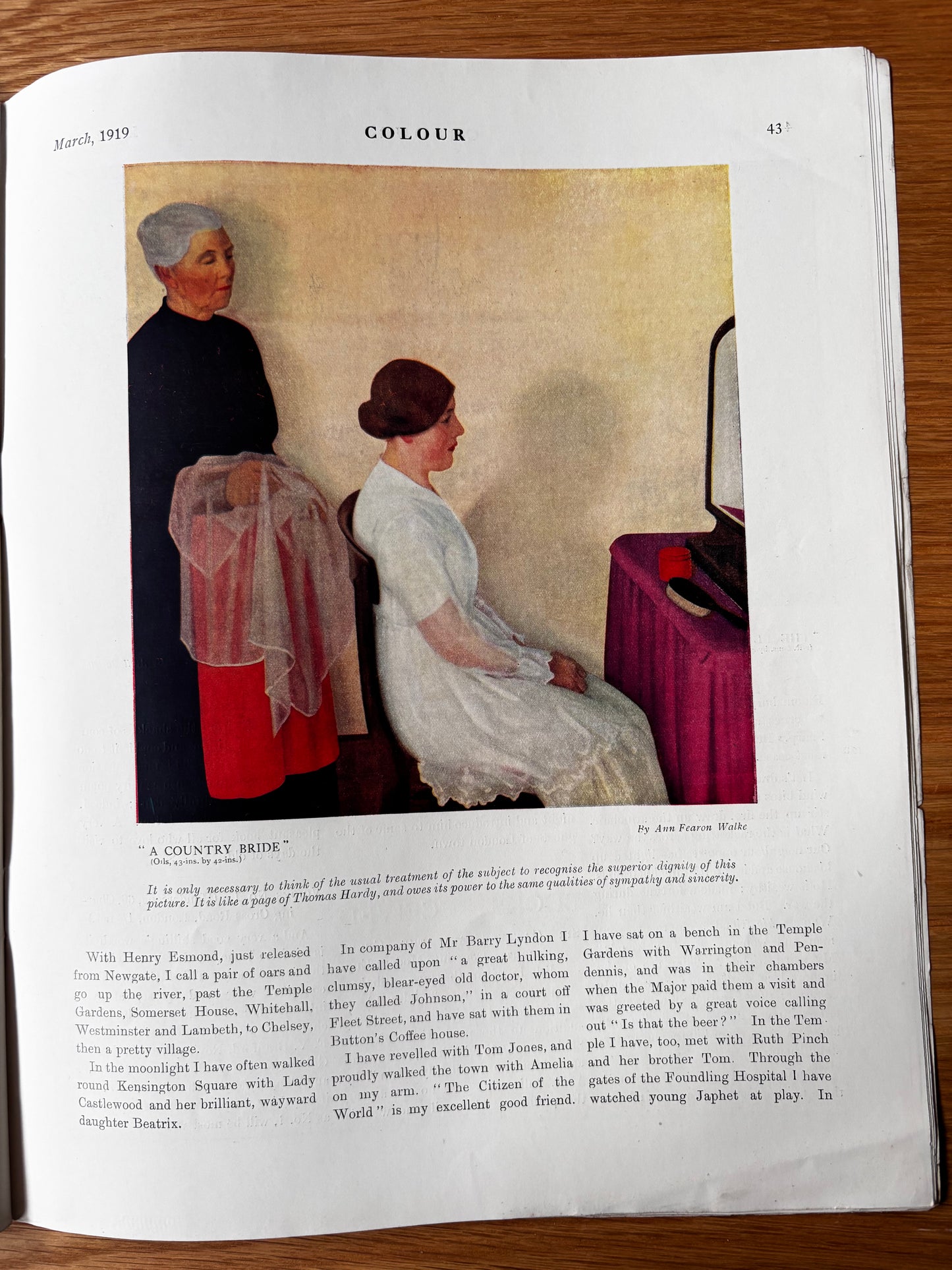 Hal Hurst COLOUR MAGAZINE March 1919 ADVERTS ART McKnight Kauffer Illustrated