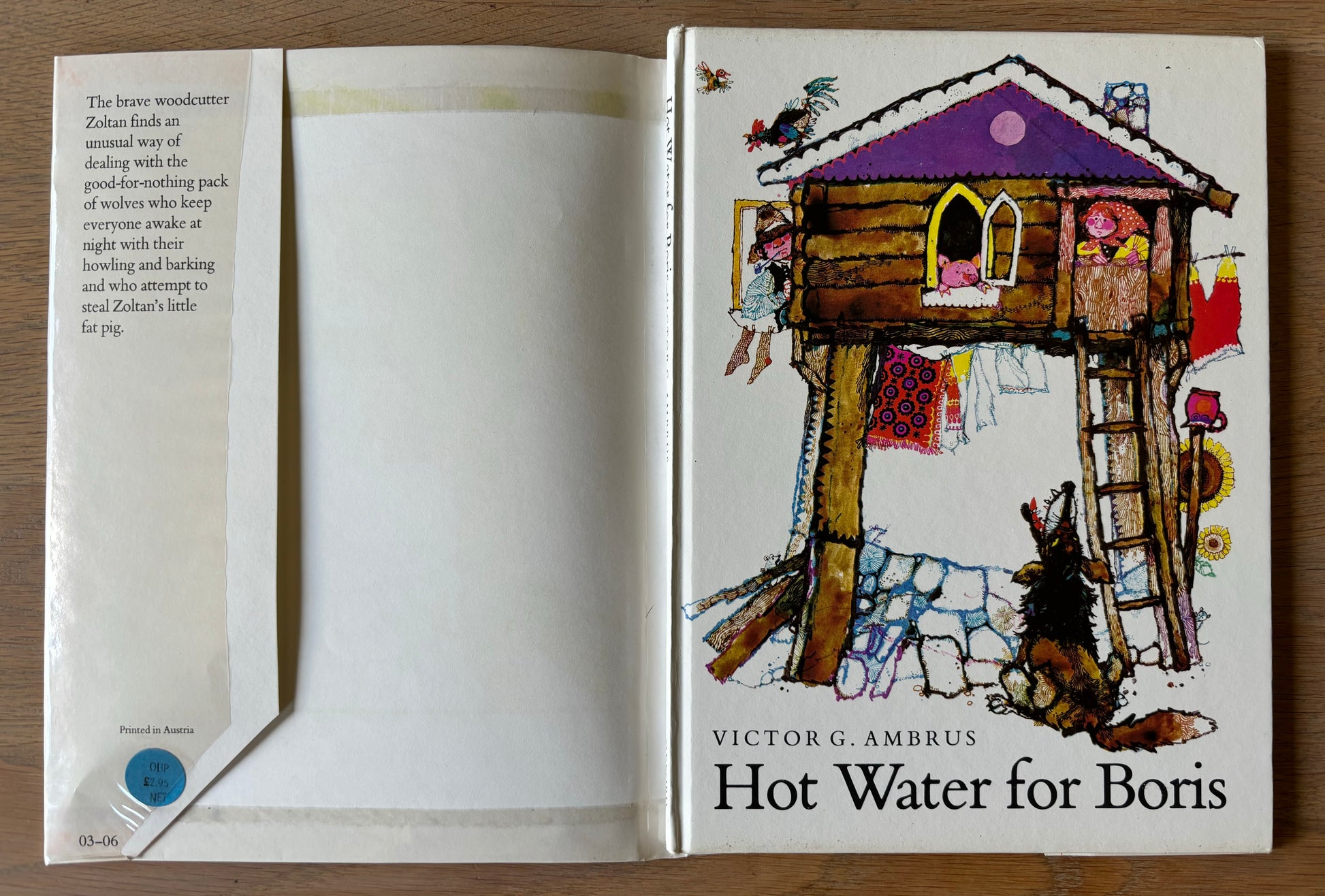 Victor Ambrus HOT WATER FOR BORIS 1972 1st Ed OUP HB Illustrated FAIRY TALE - transpontinebooks