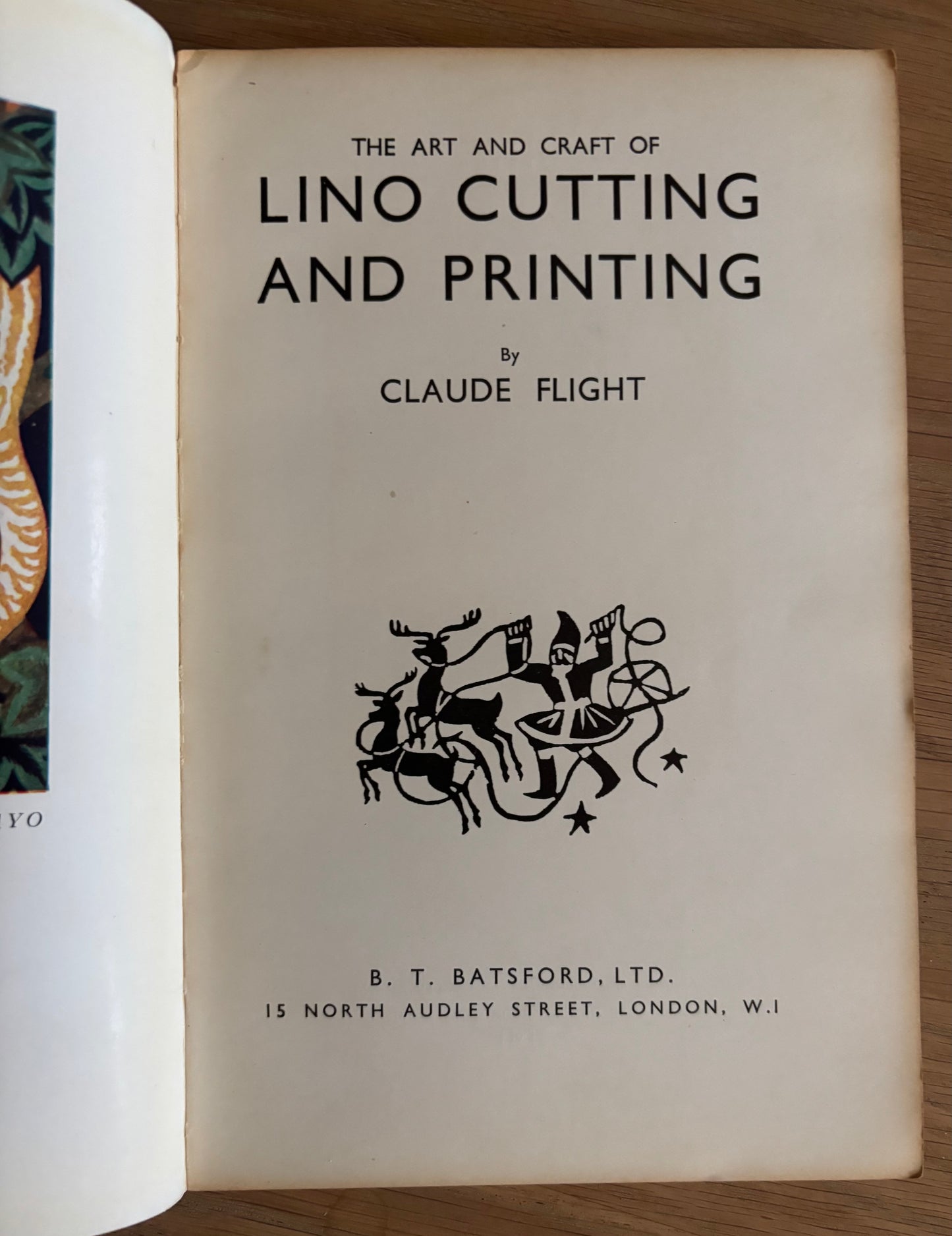 Claude Flight LINO CUTTING AND PRINTING Batsford 1934 CUTS Eileen Mayo Scarce Ed